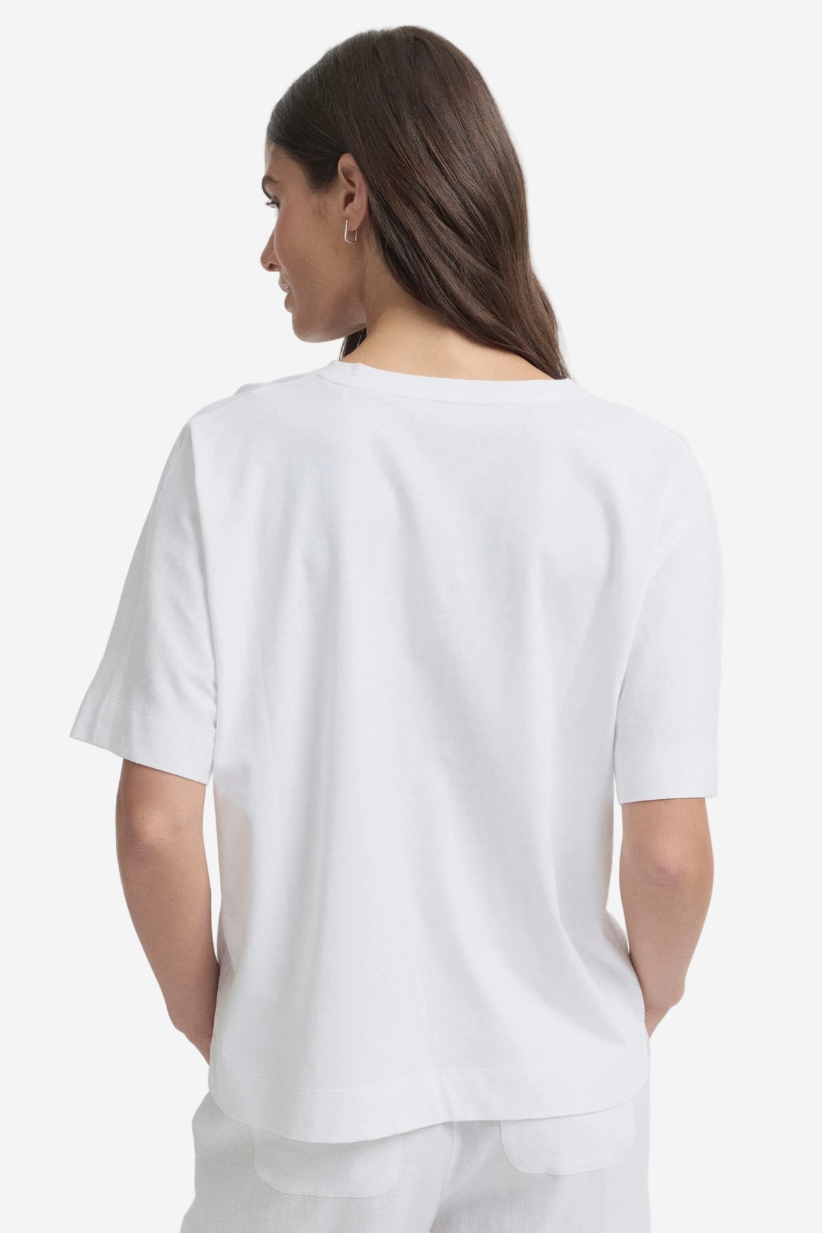 YARRA TRAIL GLASS TEE - WHITE - THE VOGUE STORE