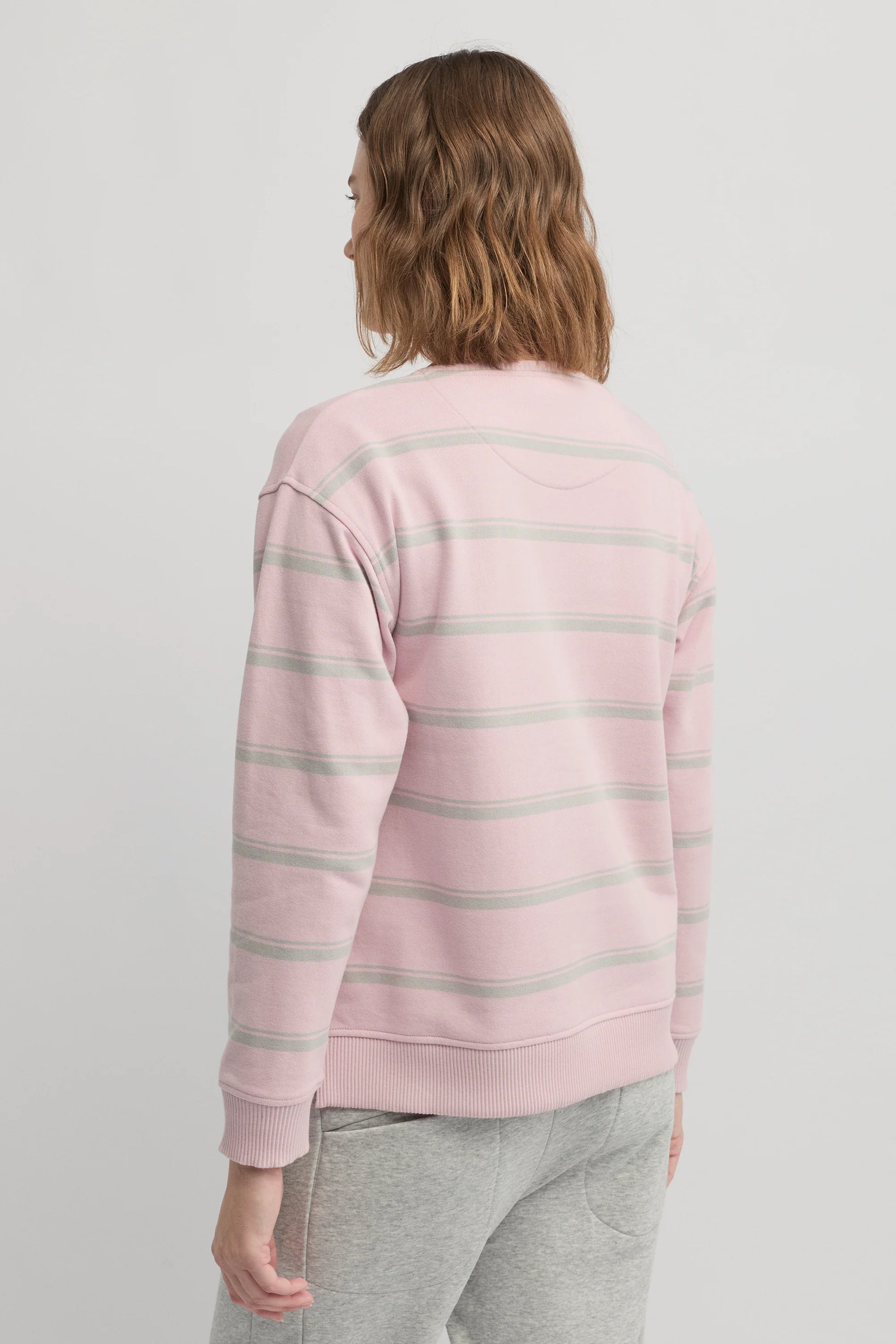 YARRA TRAIL ENDLESS SWEAT - PETAL/SILVER MARLE - THE VOGUE STORE
