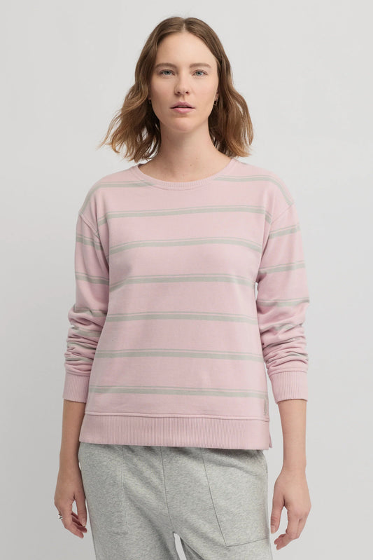 YARRA TRAIL ENDLESS SWEAT - PETAL/SILVER MARLE - THE VOGUE STORE