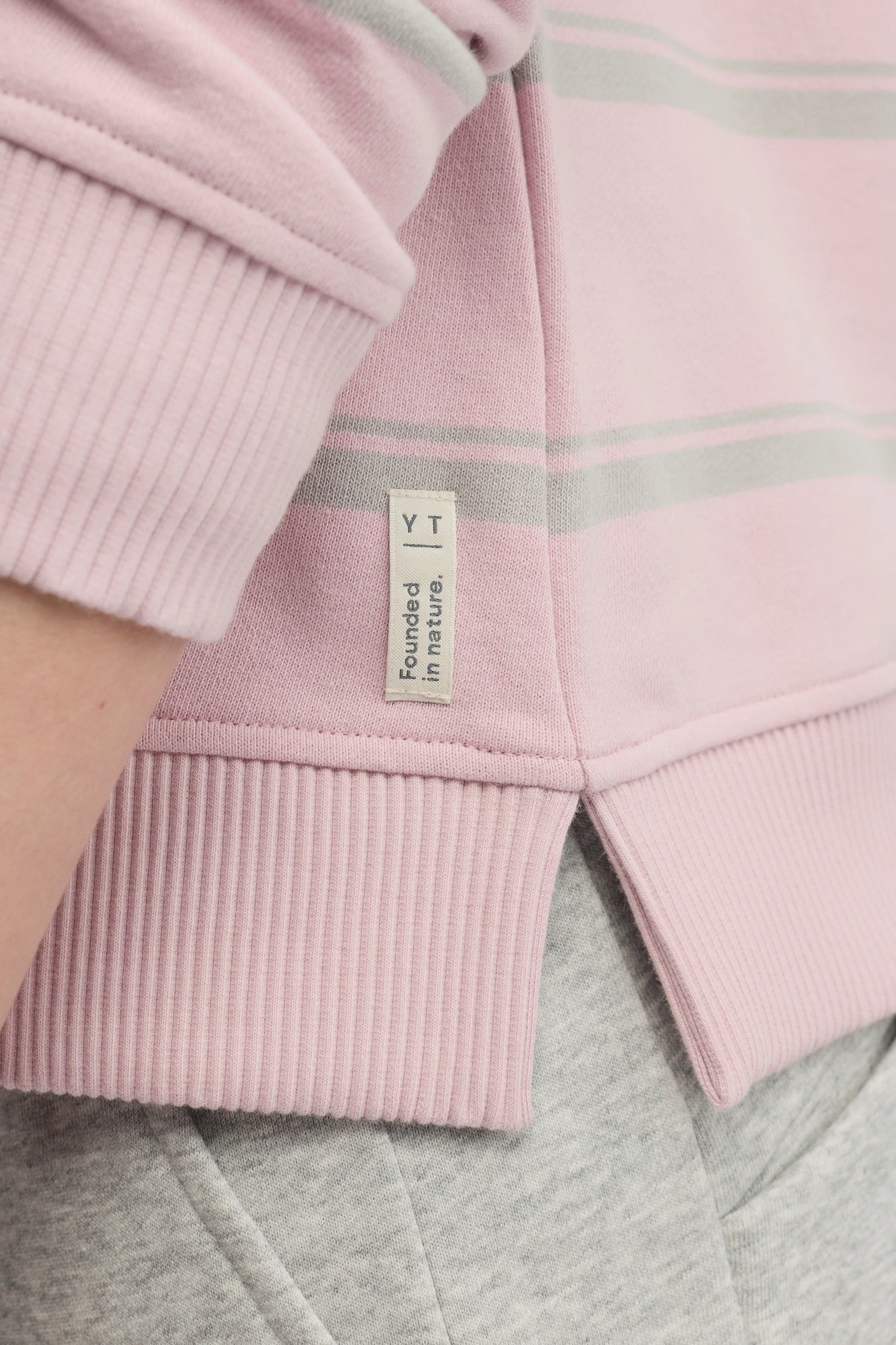 YARRA TRAIL ENDLESS SWEAT - PETAL/SILVER MARLE - THE VOGUE STORE