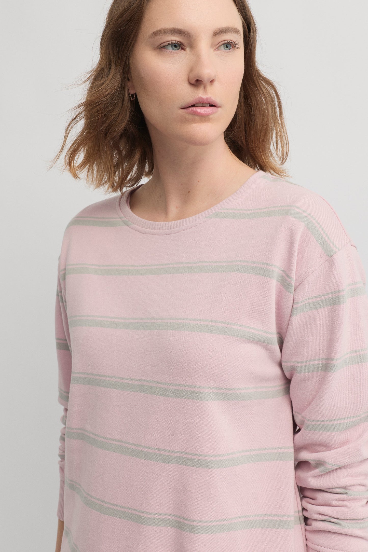YARRA TRAIL ENDLESS SWEAT - PETAL/SILVER MARLE - THE VOGUE STORE