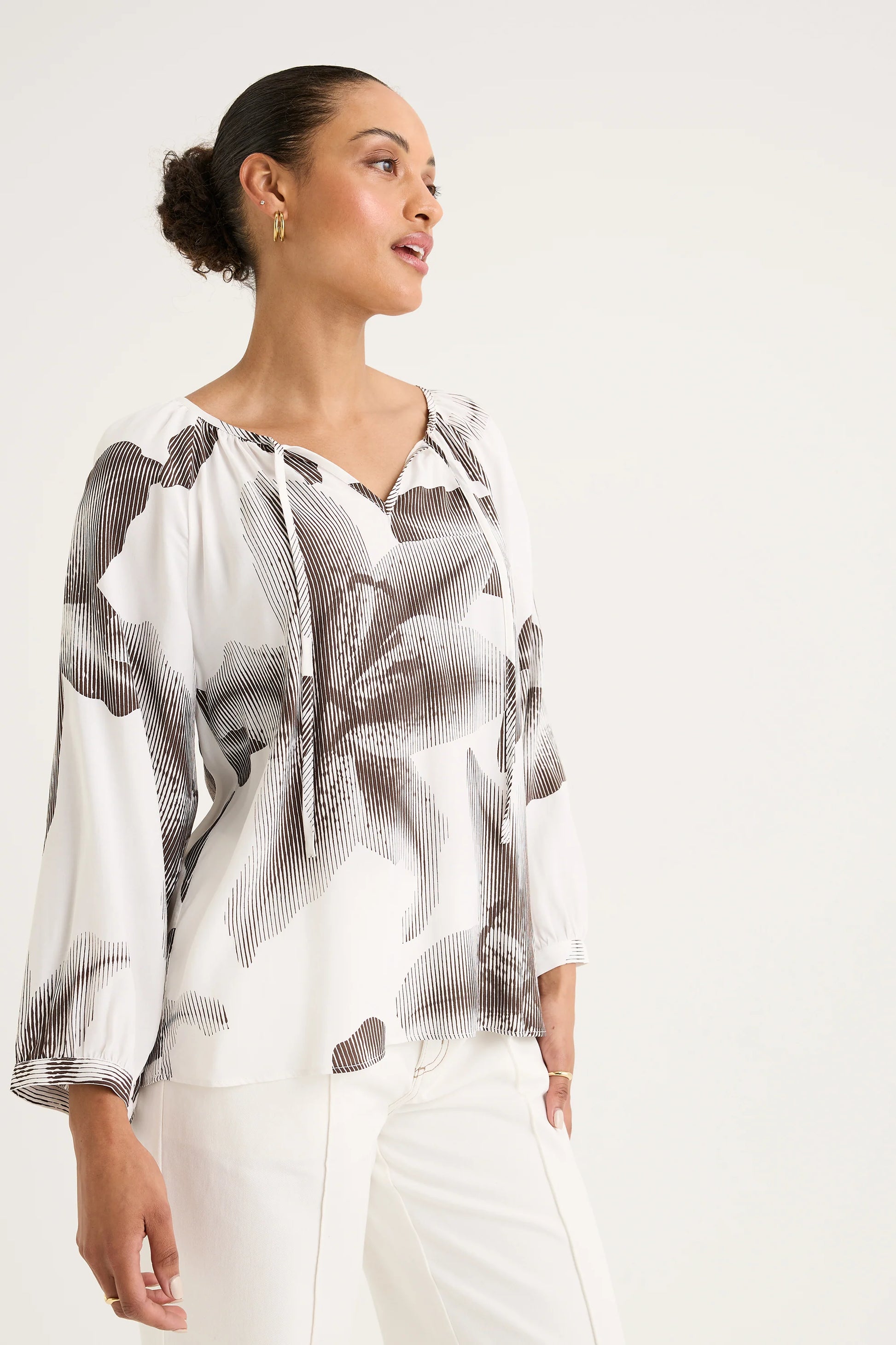 YARRA TRAIL BOTANIC TOP - THE VOGUE STORE