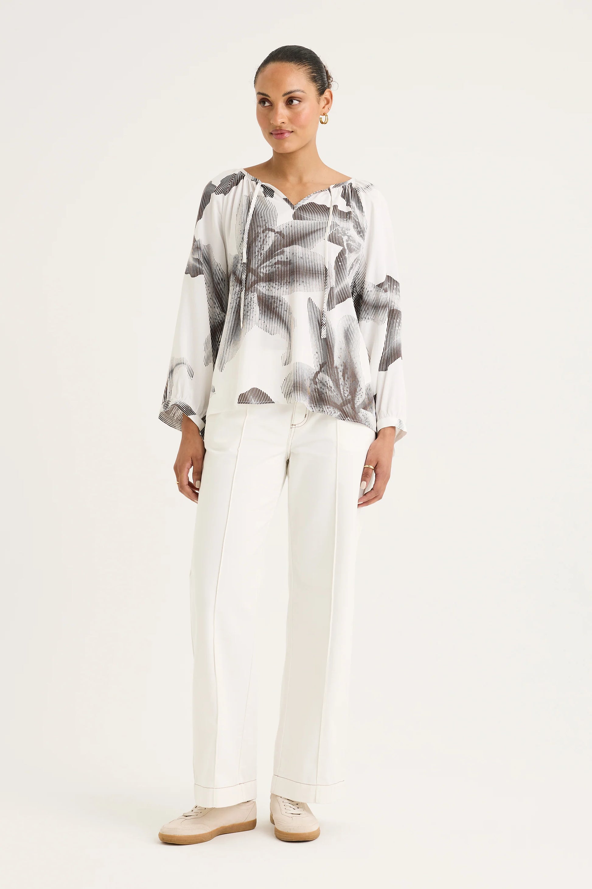 YARRA TRAIL BOTANIC TOP - THE VOGUE STORE