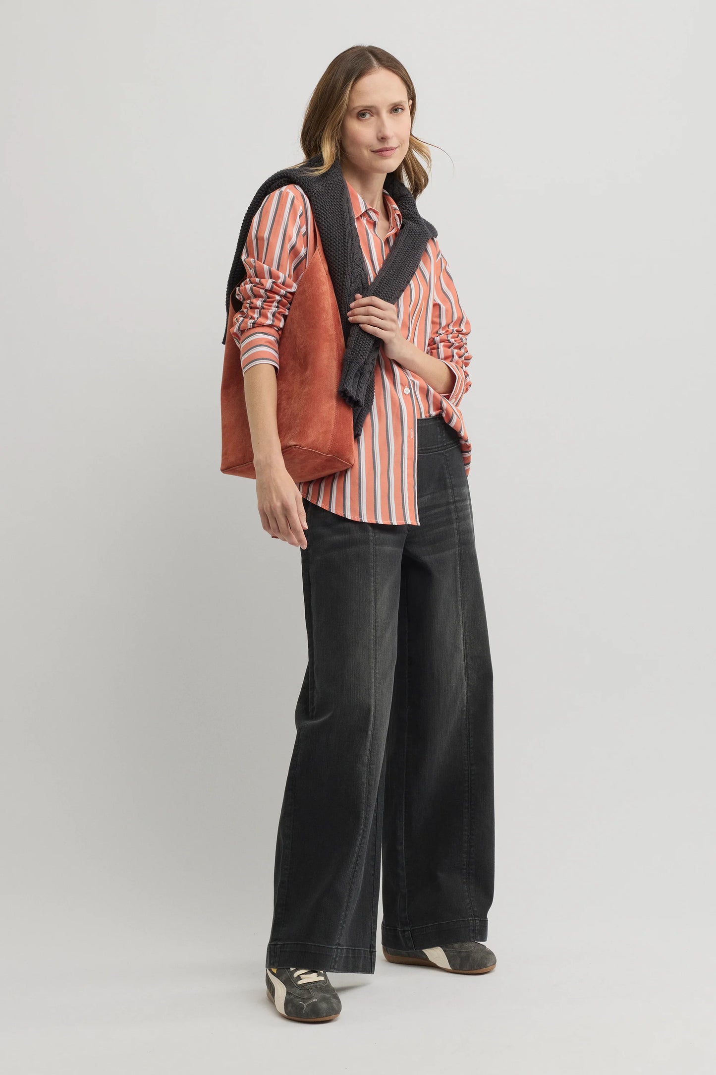 YARRA TRAIL BROADWAY SHIRT - AUTUMN/SLATE - THE VOGUE STORE