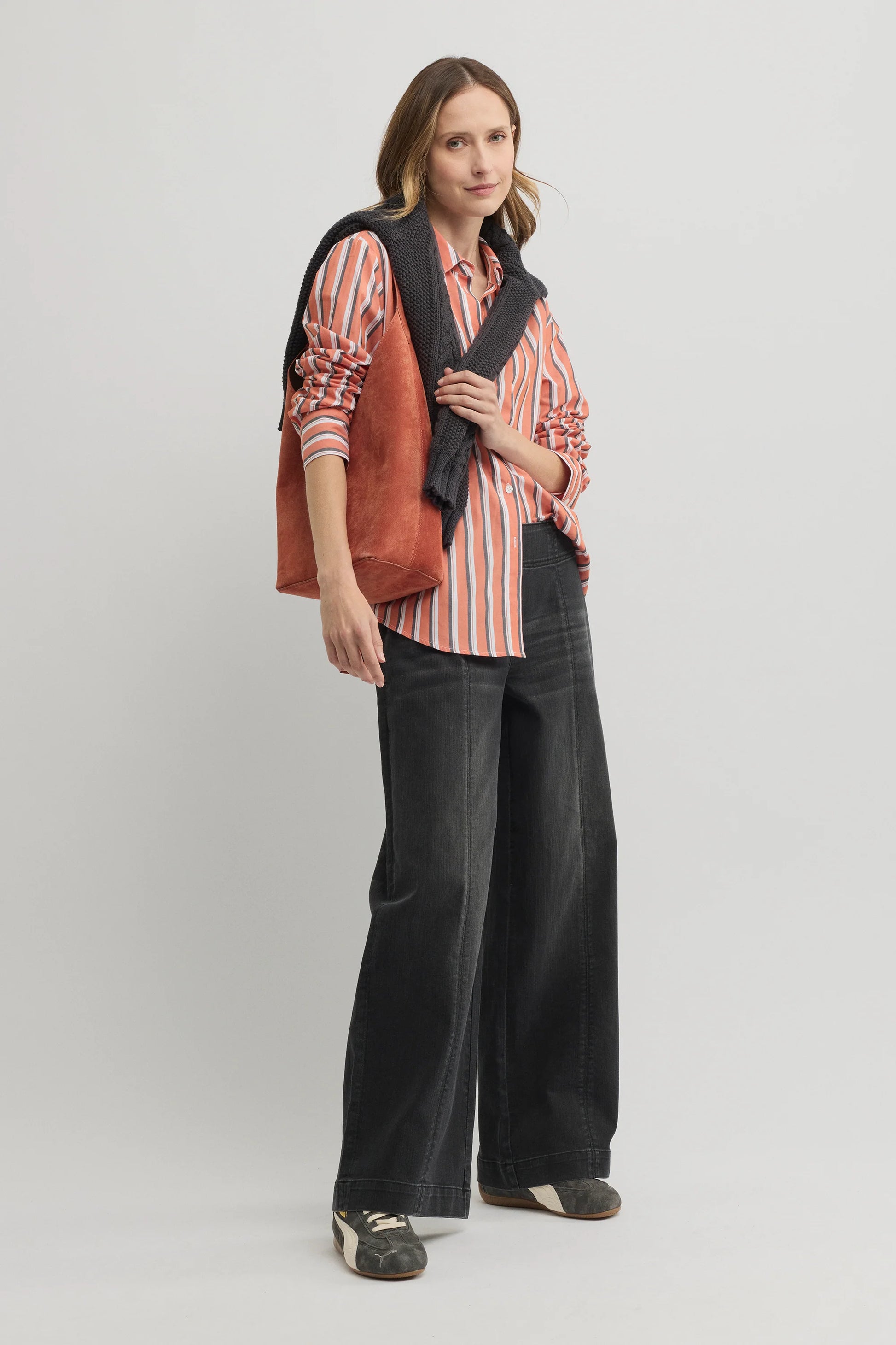 YARRA TRAIL BROADWAY SHIRT - AUTUMN/SLATE - THE VOGUE STORE