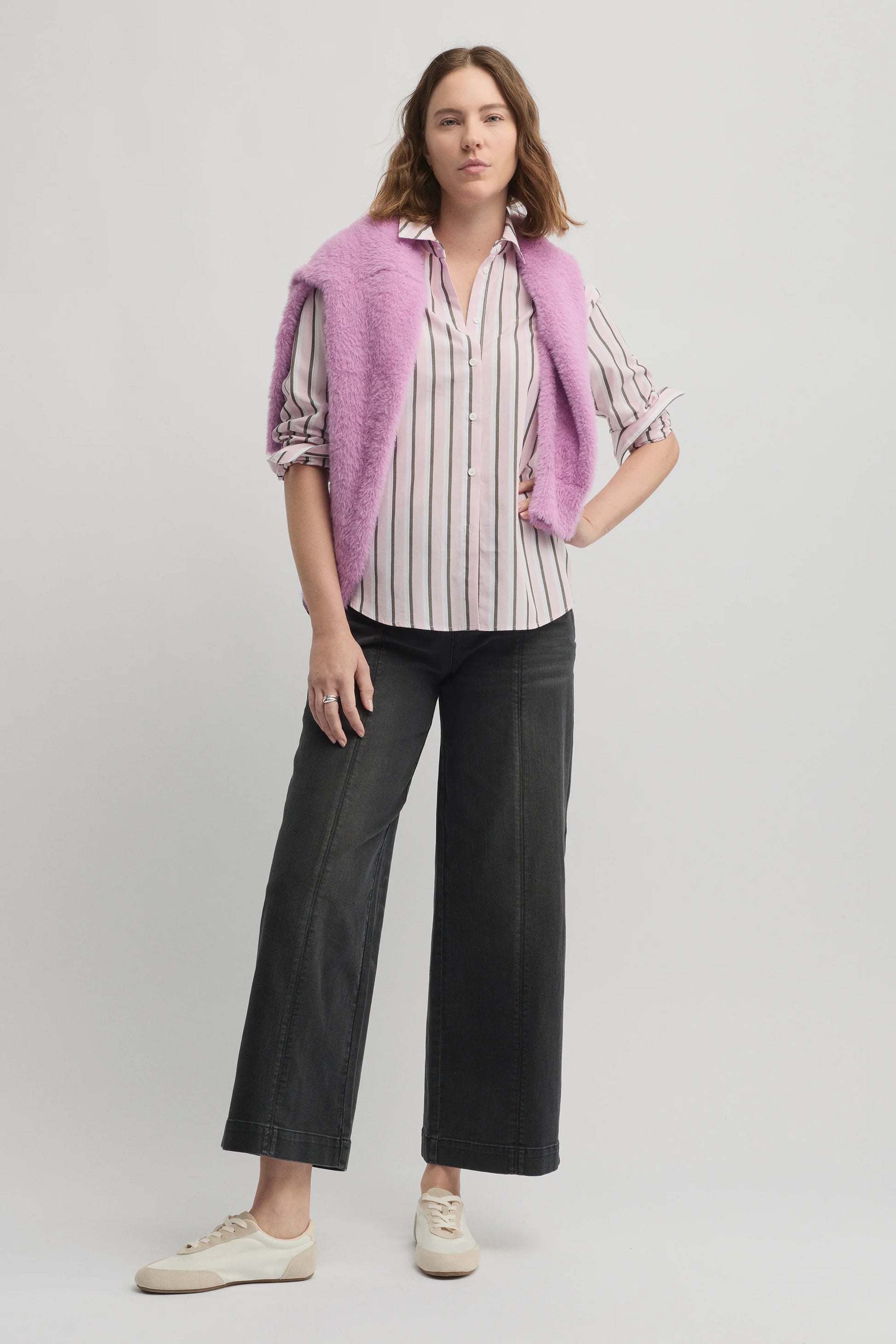 YARRA TRAIL BROADWAY SHIRT - PETAL/LODEN - THE VOGUE STORE