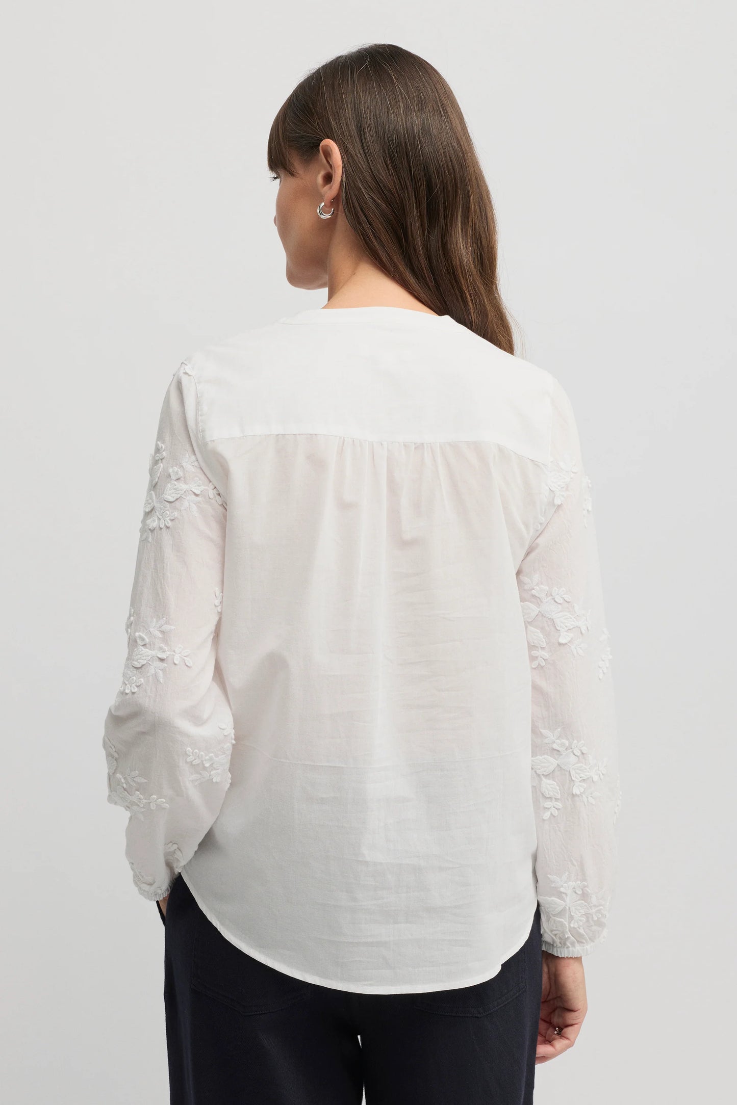 YARRA TRAIL DAINTY SHIRT - WHITE - THE VOGUE STORE