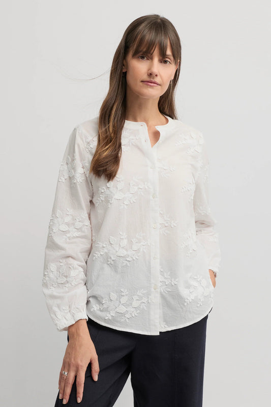 YARRA TRAIL DAINTY SHIRT - WHITE - THE VOGUE STORE