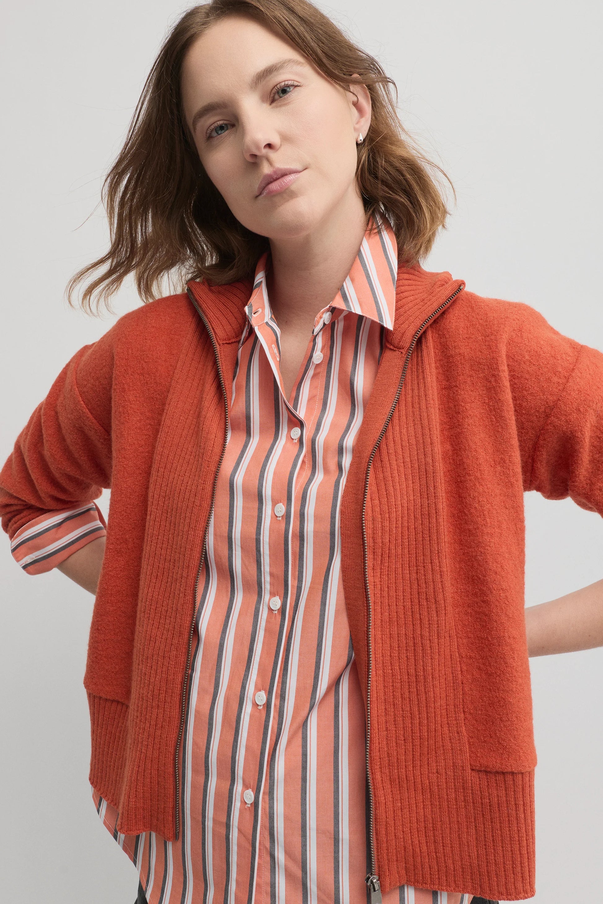 YARRA TRAIL EMBER KNIT JACKET - AUTUMN - THE VOGUE STORE