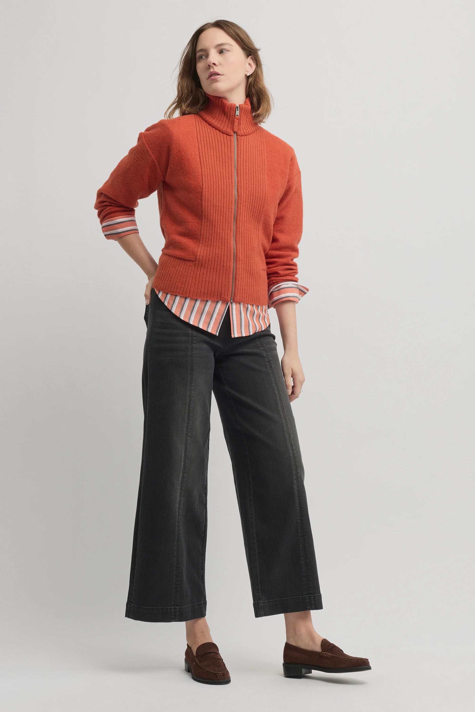 YARRA TRAIL EMBER KNIT JACKET - AUTUMN - THE VOGUE STORE