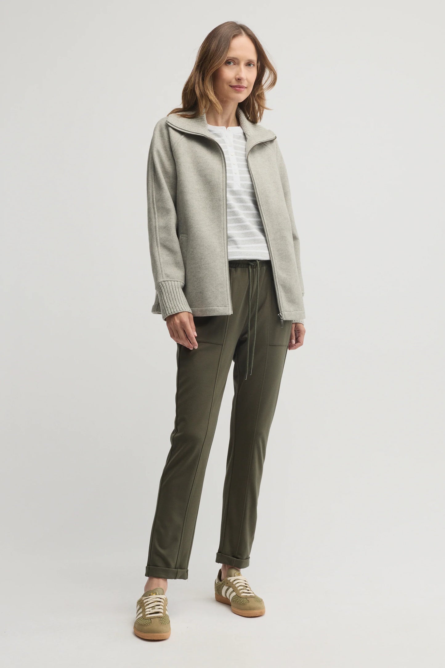 YARRA TRAIL EQUINOX JACKET - SILVER MARLE - THE VOGUE STORE