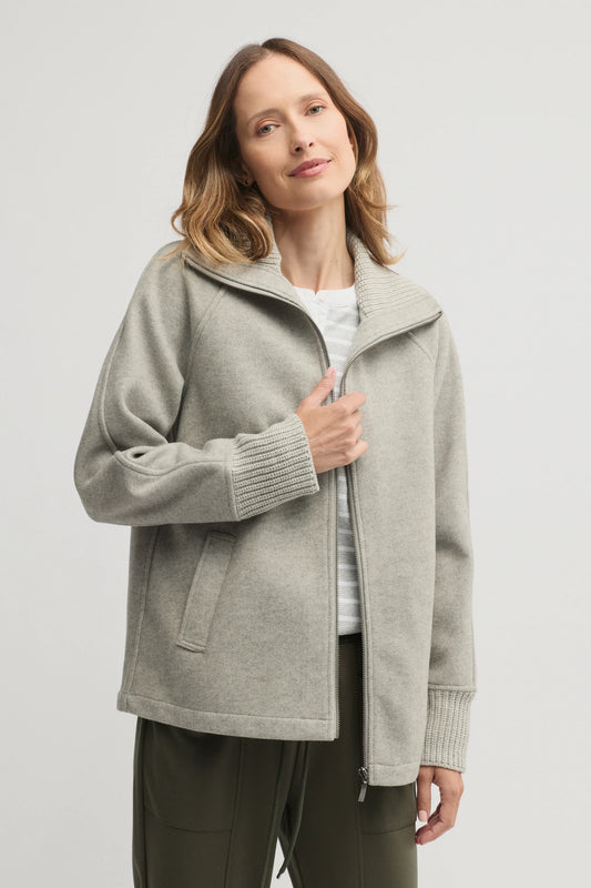YARRA TRAIL EQUINOX JACKET - SILVER MARLE - THE VOGUE STORE