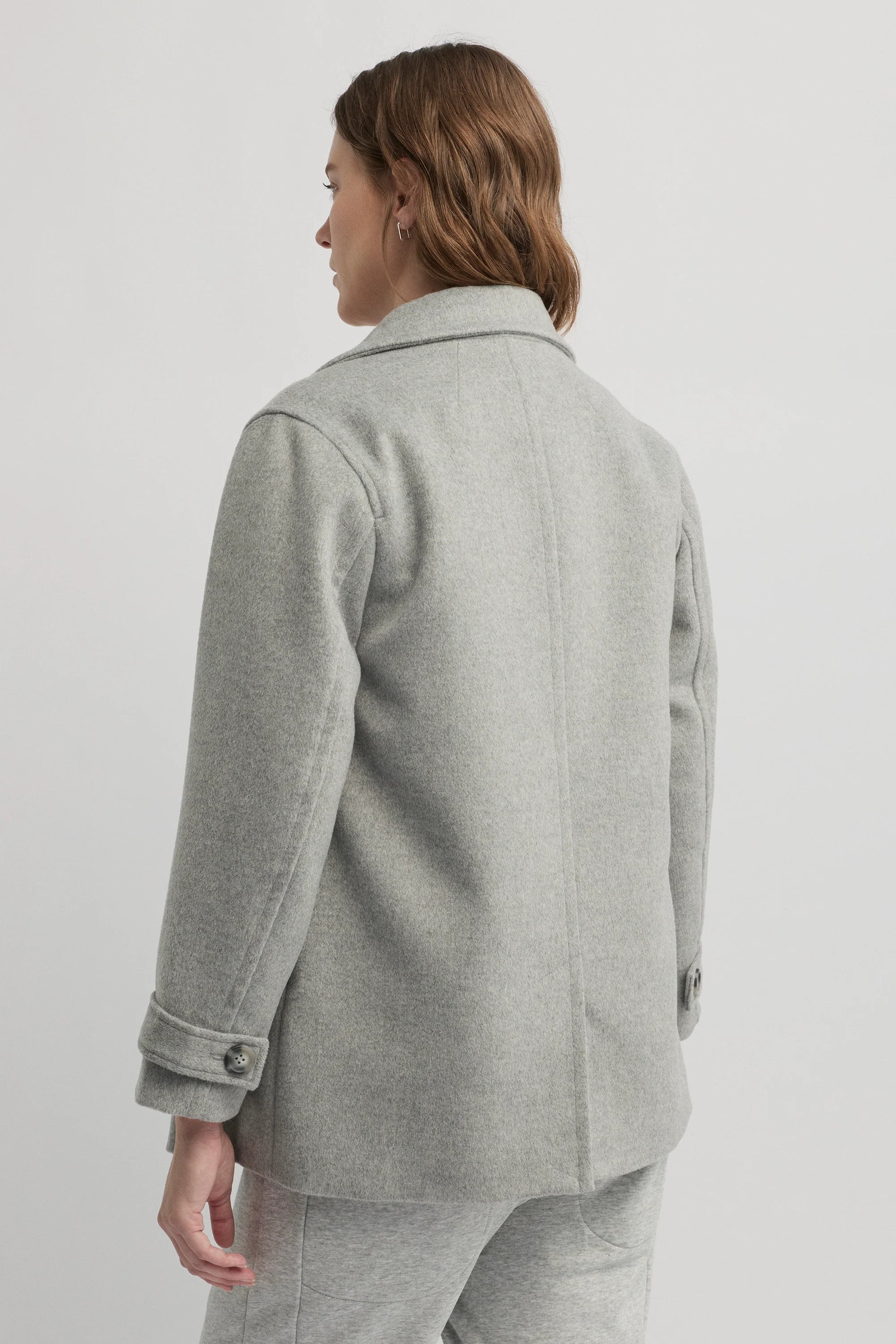 YARRA TRAIL SHELTER COAT - SILVER MARLE - THE VOGUE STORE