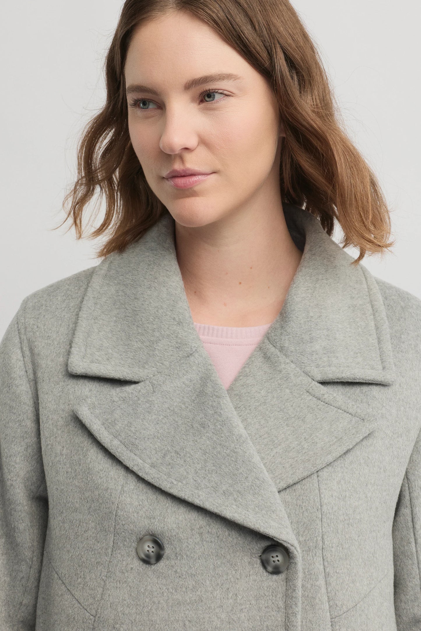 YARRA TRAIL SHELTER COAT - SILVER MARLE - THE VOGUE STORE