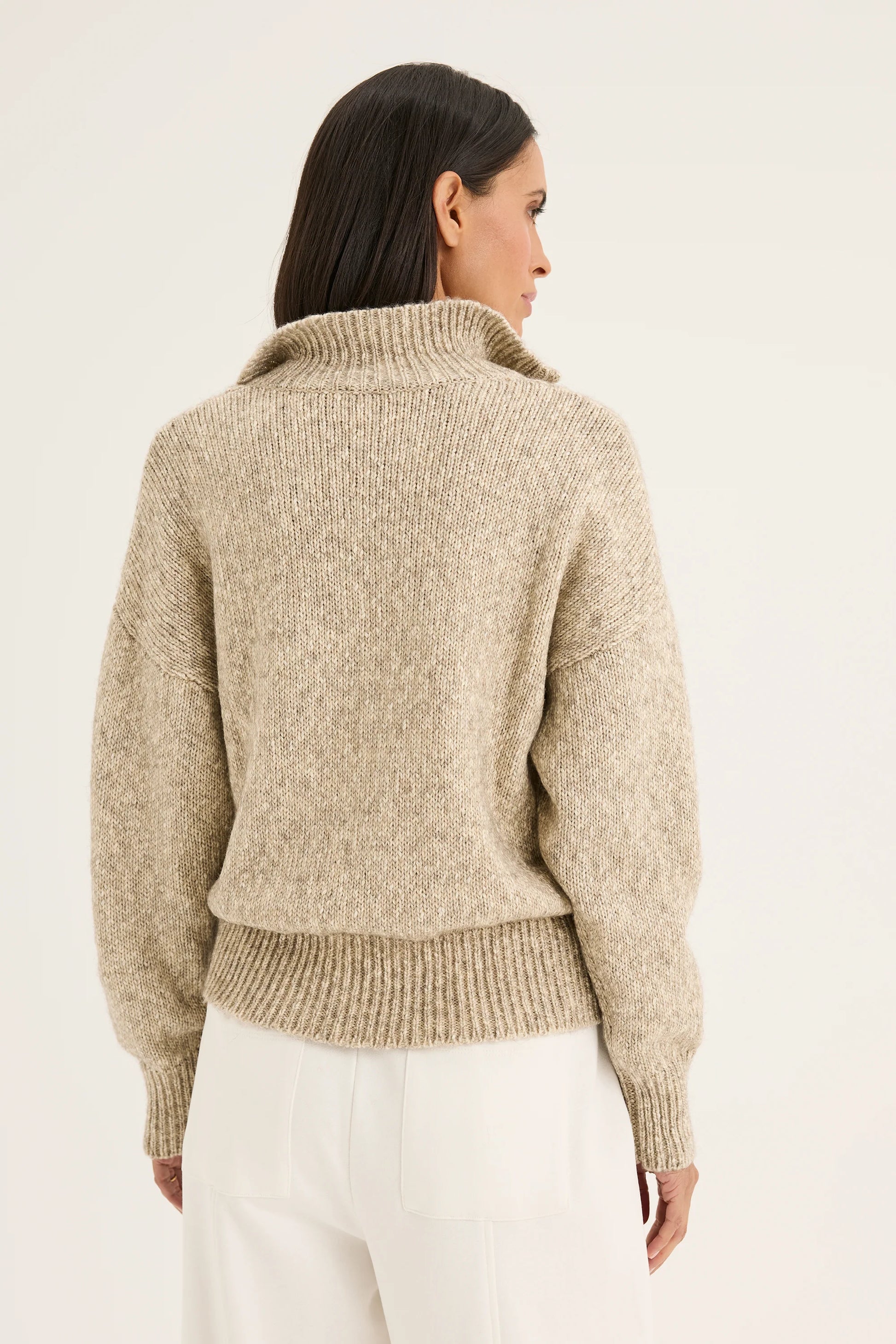 YARRA TRAIL VINE KNIT - ECRU - THE VOGUE STORE