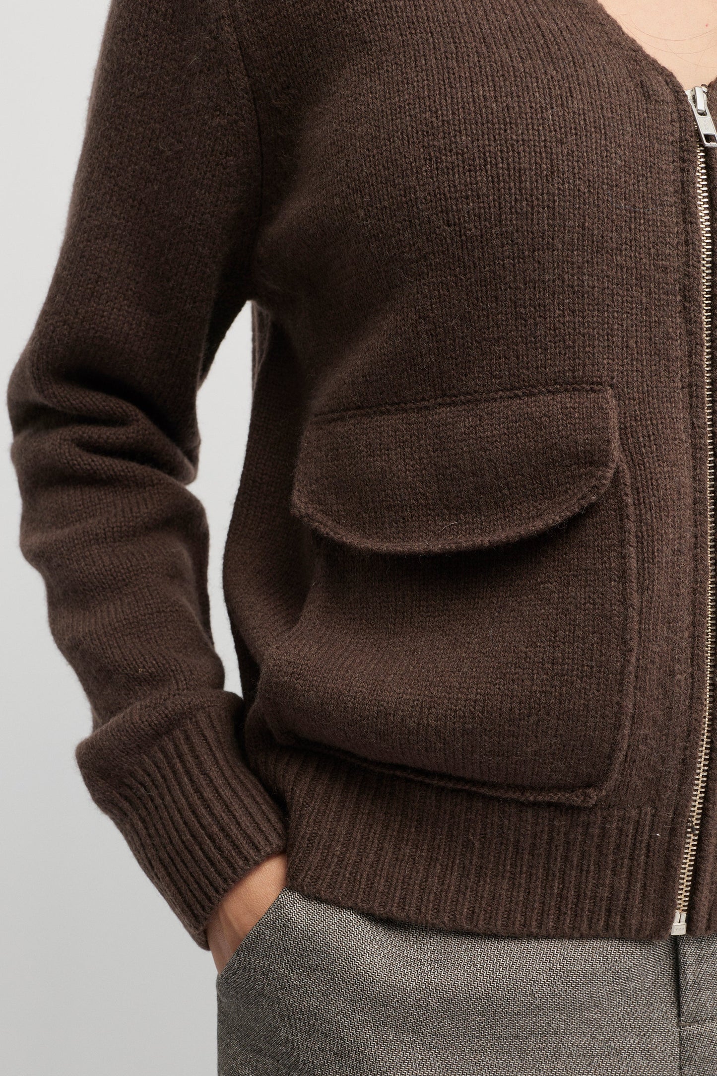 YARRA TRAIL CENTOSA CARDI - TRUFFLE - THE VOGUE STORE