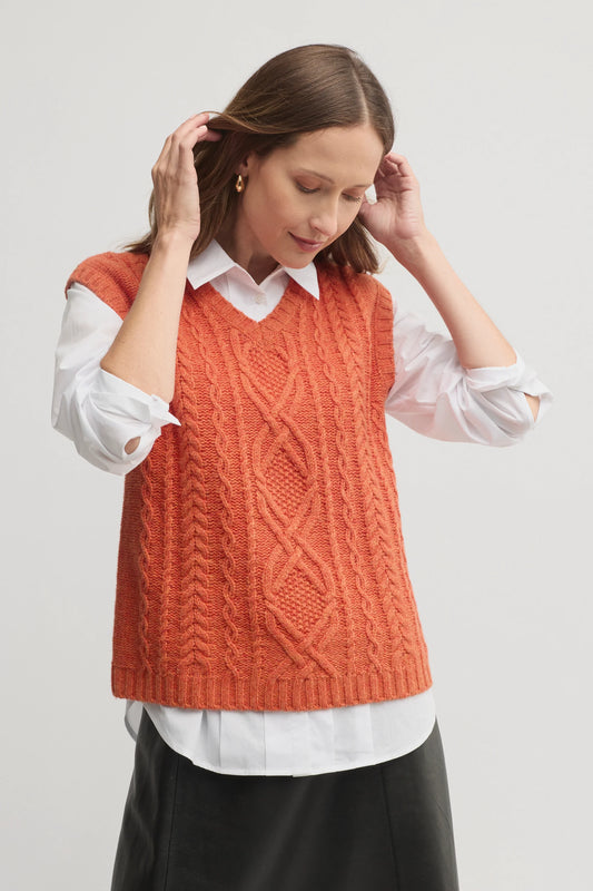YARRA TRAIL RATIONALE KNIT VEST - AUTUMN - THE VOGUE STORE