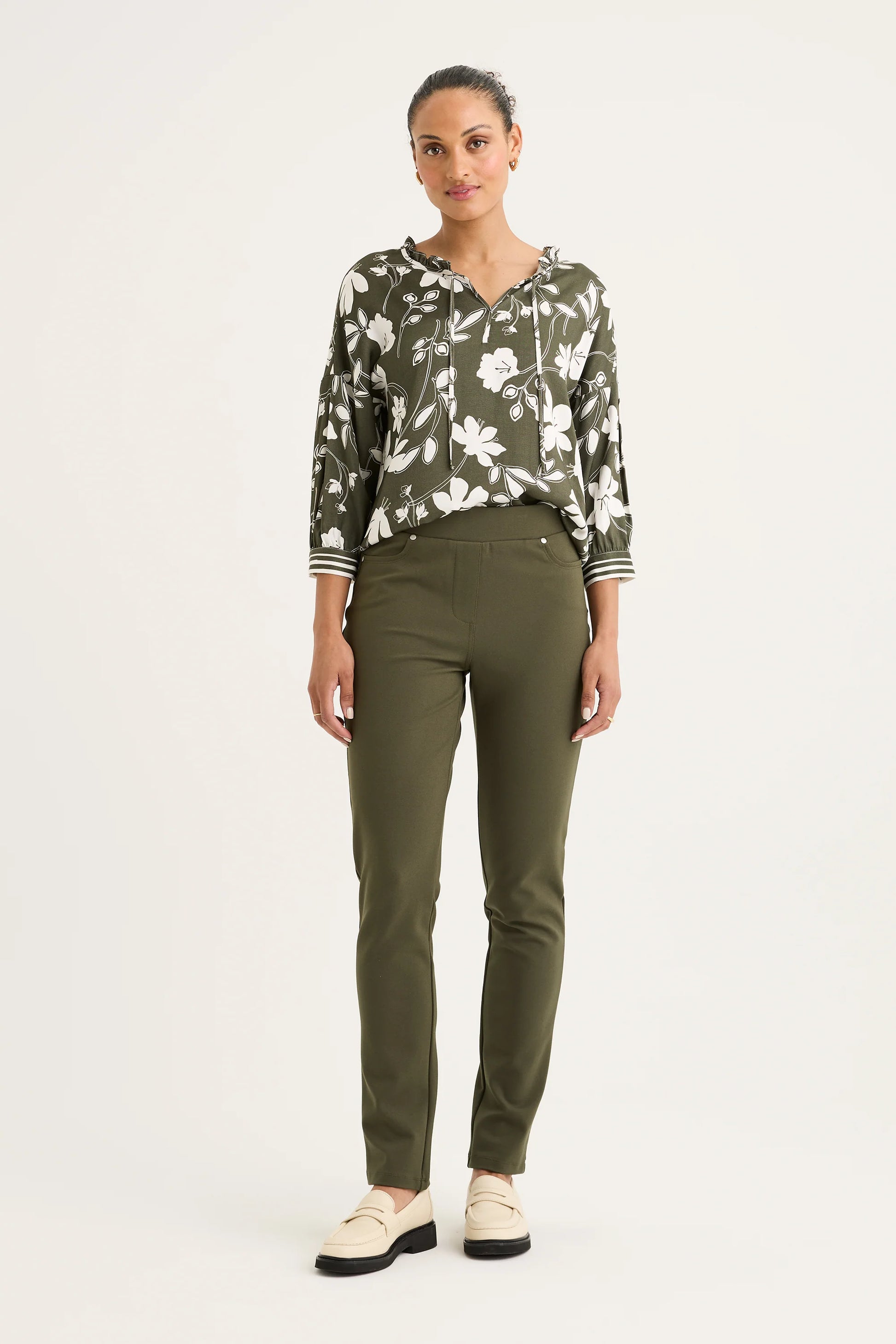 YARRA TRAIL REFLECTION PANT - KHAKI - THE VOGUE STORE