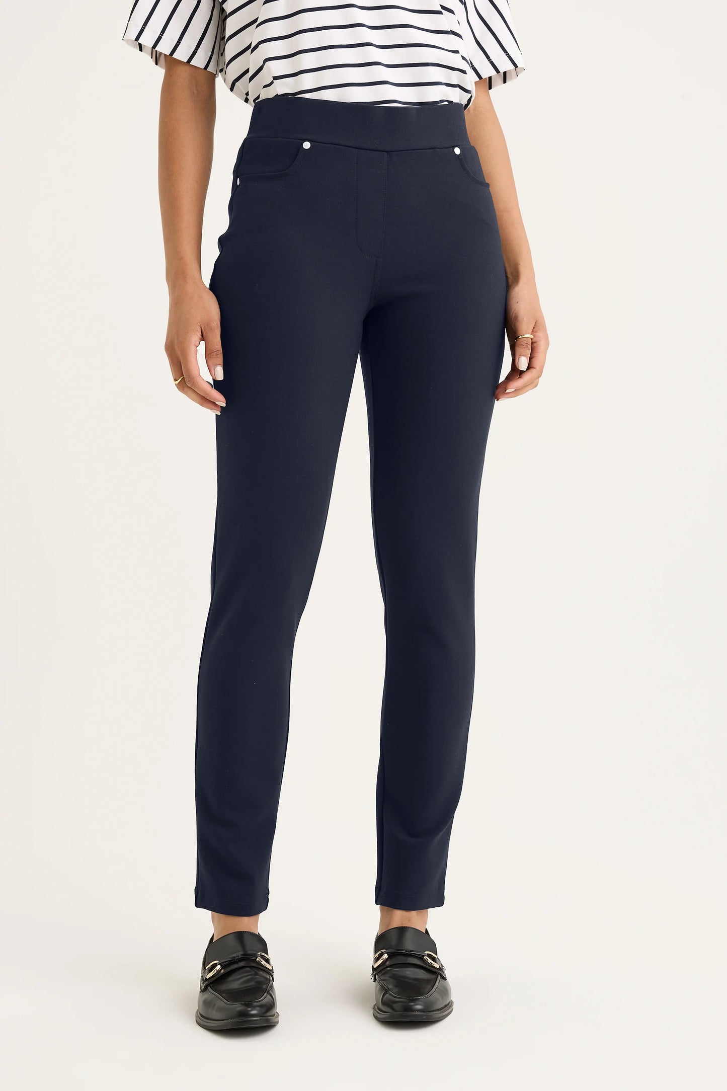 YARRA TRAIL REFLECTION PANT - NAVY - THE VOGUE STORE