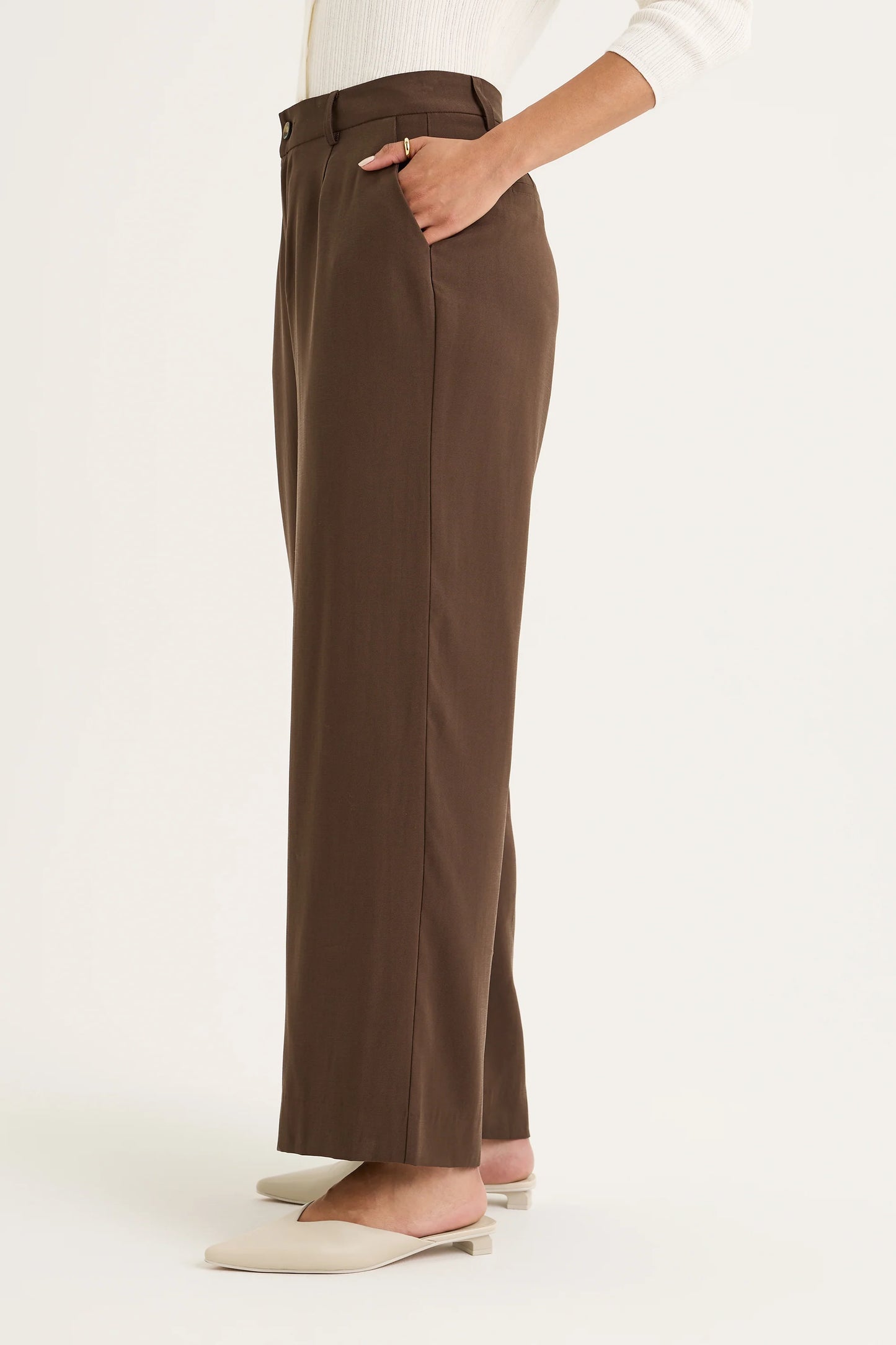 YARRA TRAIL VINEYARD PANT - CACAO - THE VOGUE STORE