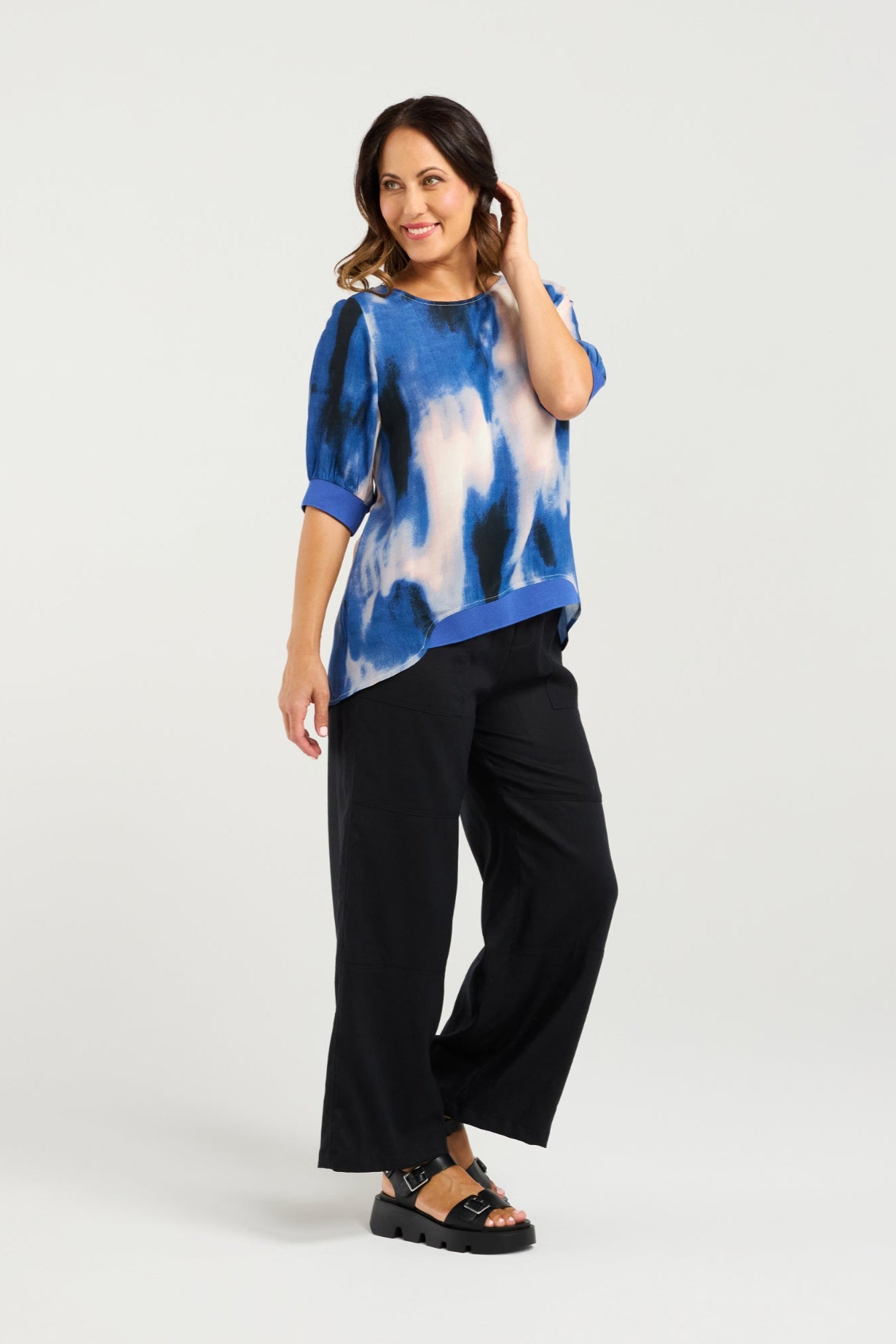 ZAFINA HAVANA TOP - CELESTE - THE VOGUE STORE