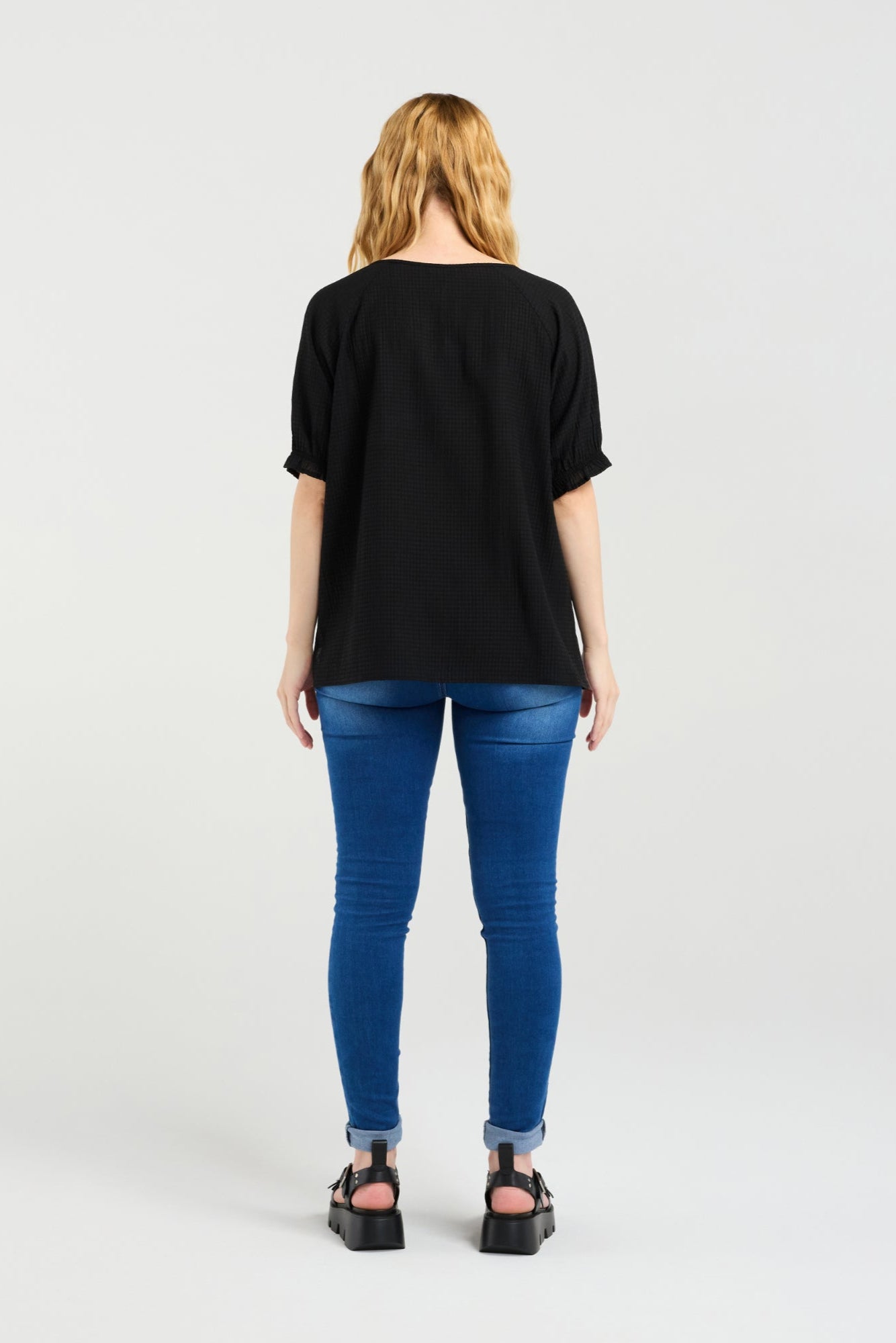 ZAFINA ELLA TOP - BLACK - THE VOGUE STORE