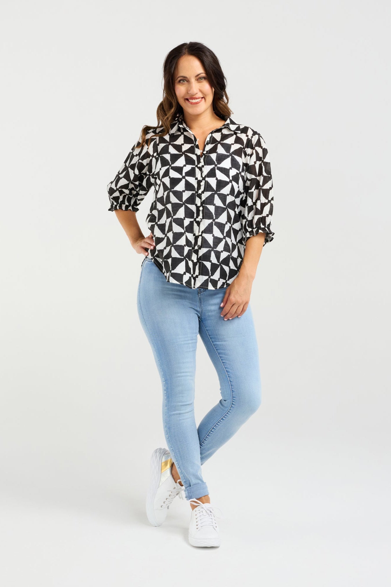 ZAFINA TESSA BLOUSE - WINDMILL - THE VOGUE STORE