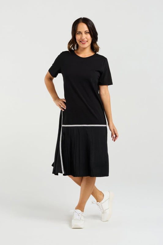 ZAFINA NOA DRESS - BLACK - THE VOGUE STORE