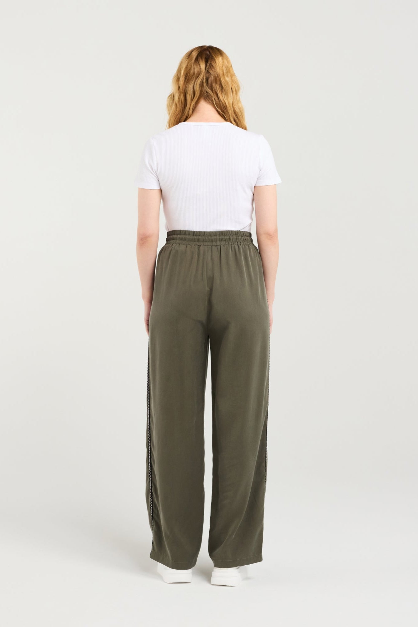 ZAFINA POLLY PANT - OLIVE - THE VOGUE STORE