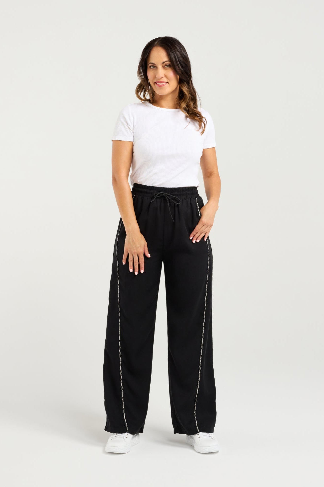 ZAFINA POLLY PANT - BLACK - THE VOGUE STORE