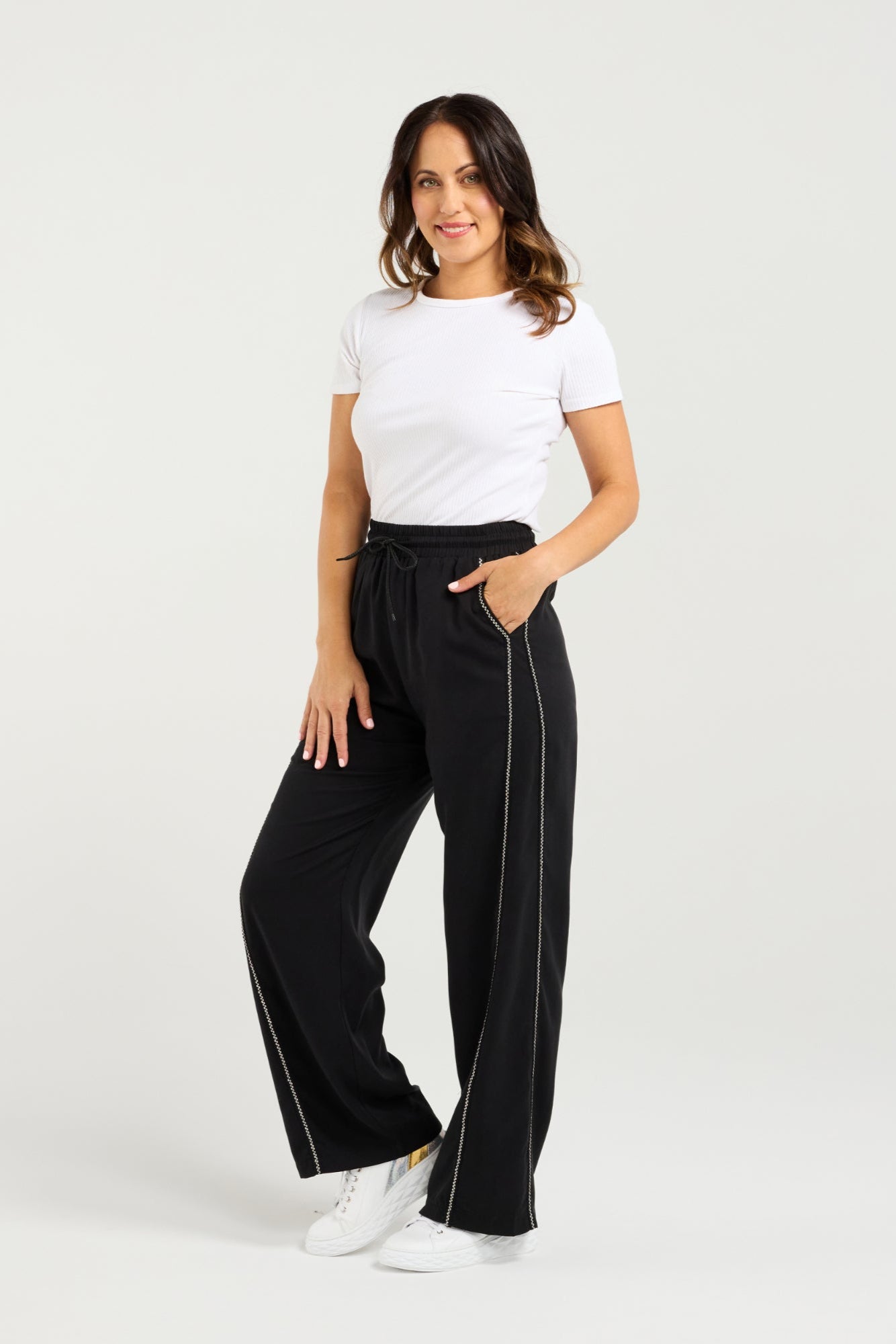 ZAFINA POLLY PANT - BLACK - THE VOGUE STORE
