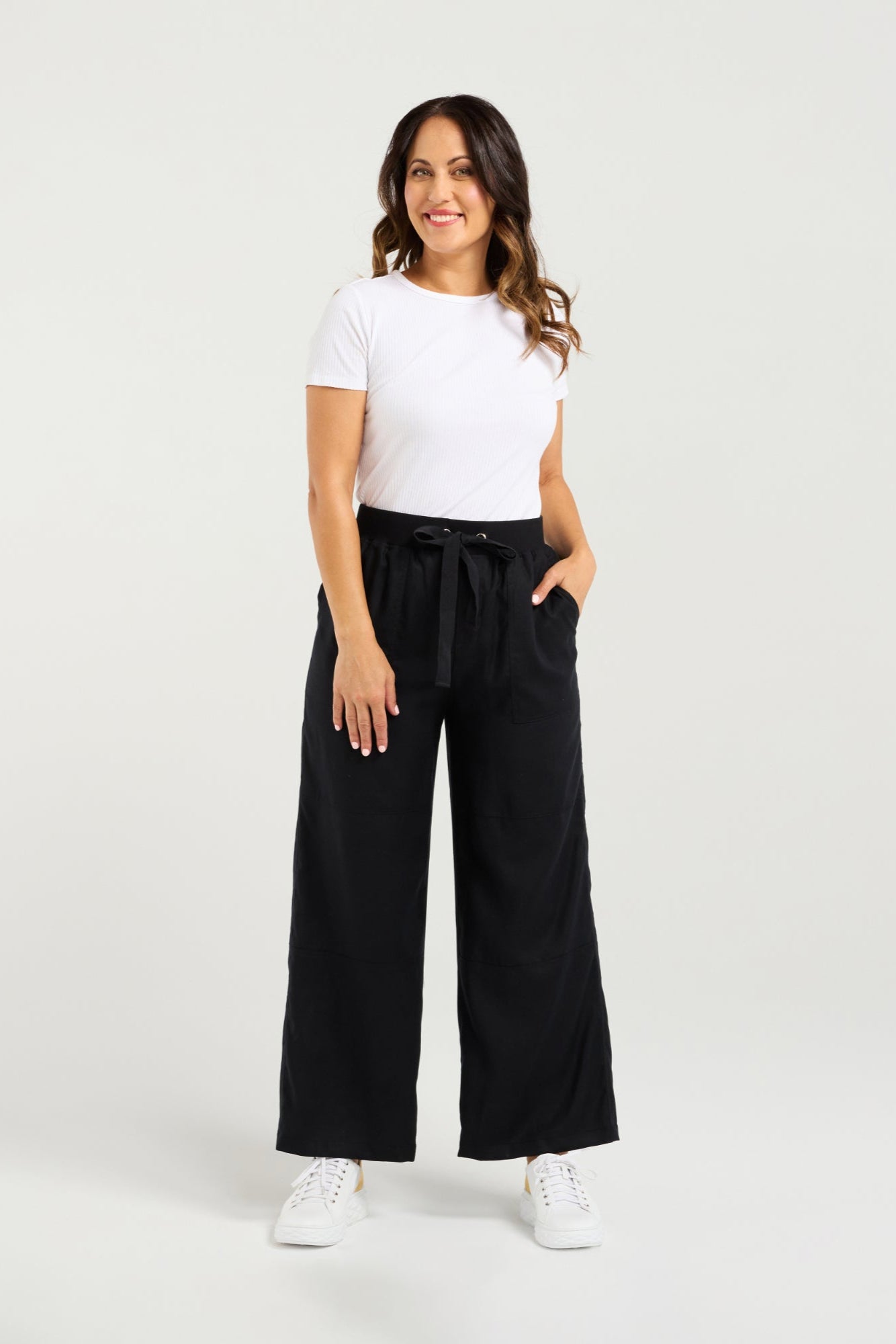 ZAFINA TALLULAH PANT - BLACK - THE VOGUE STORE