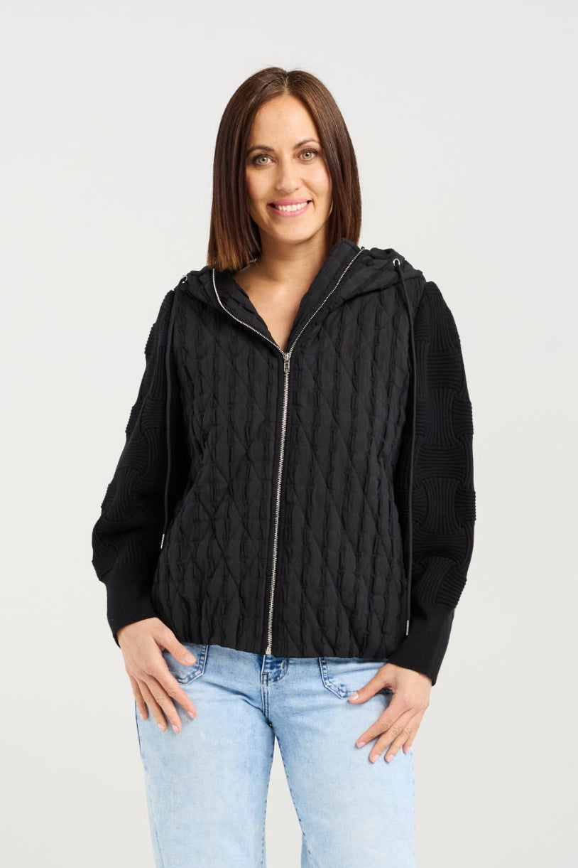 ZAFINA JOSSIE JACKET - BLACK - THE VOGUE STORE
