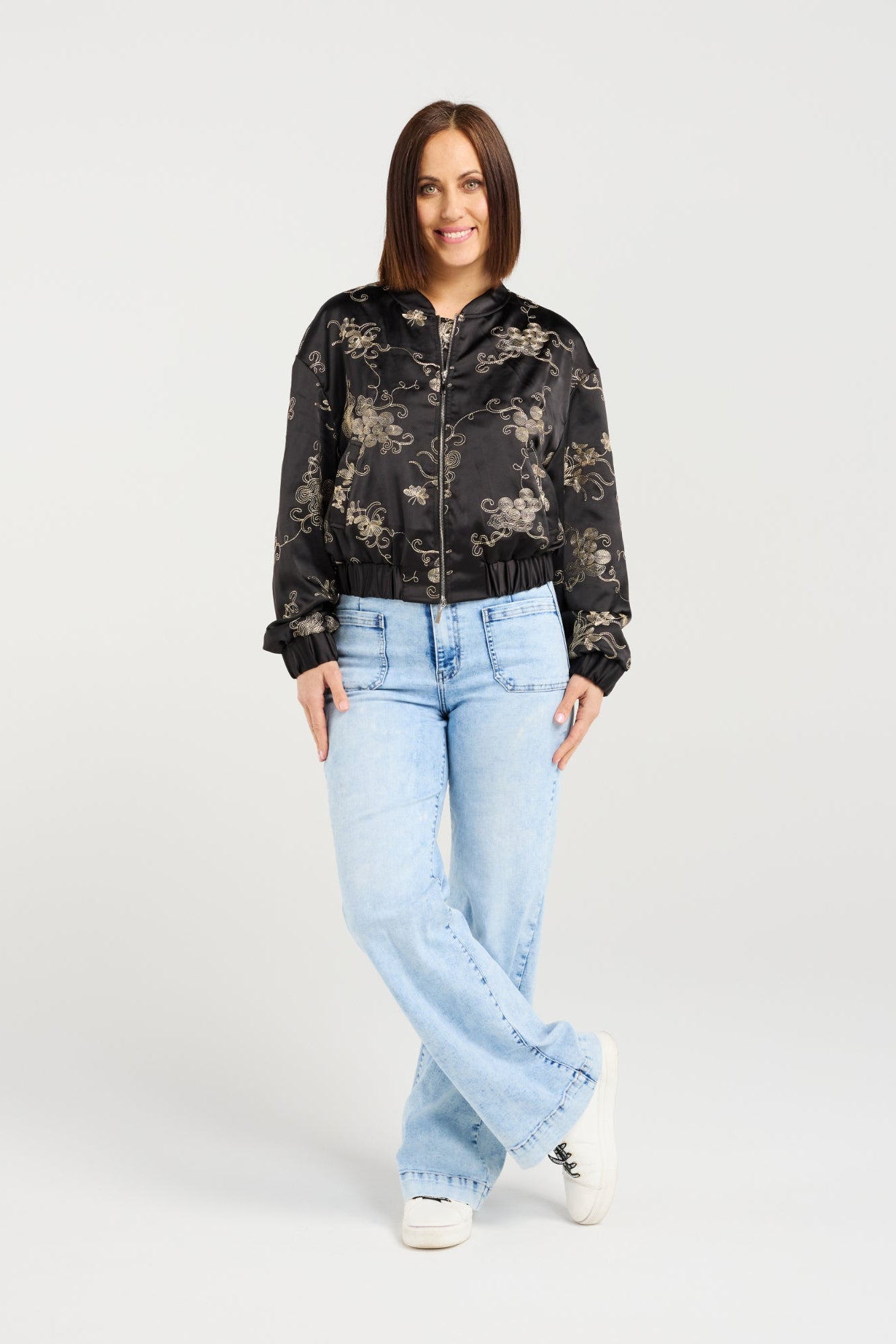 ZAFINA RAVEN JACKET - GILDED BLOOM - THE VOGUE STORE