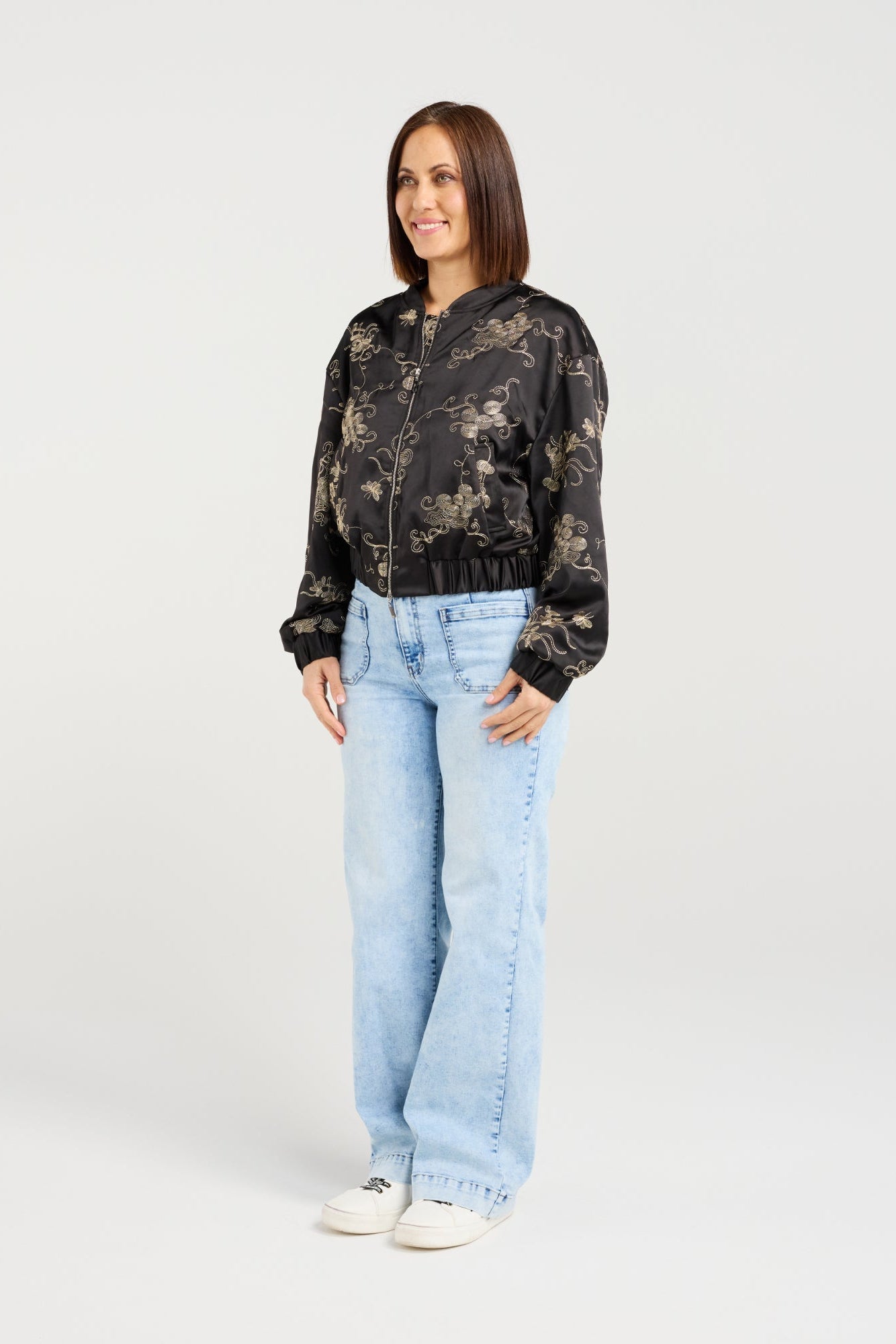 ZAFINA RAVEN JACKET - GILDED BLOOM - THE VOGUE STORE