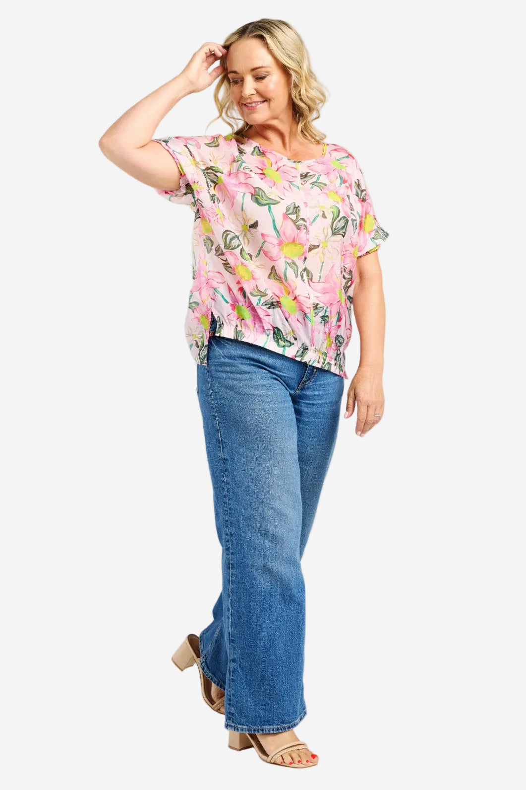 ZAFINA ELLA TOP - GENTLE GARDEN - THE VOGUE STORE