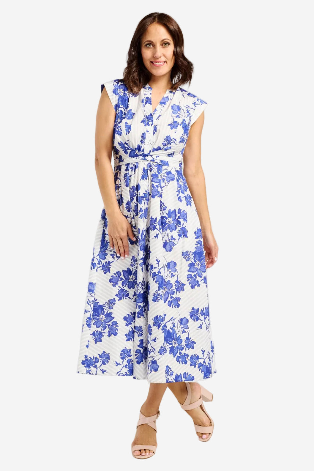 ZAFINA MILA DRESS - SKY BLOOM - THE VOGUE STORE