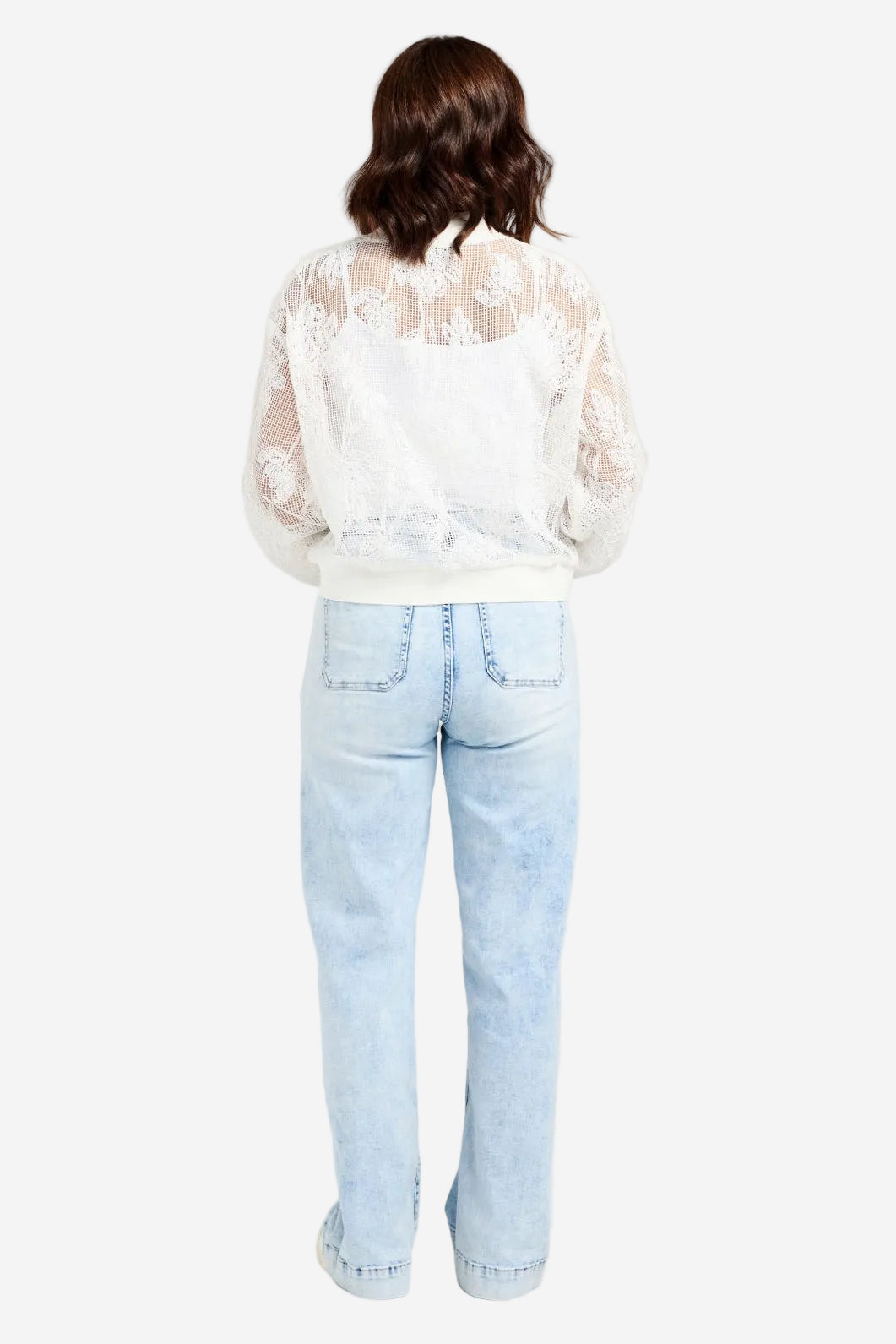 ZAFINA BIANCA BOMBER - PEARL BREEZE - THE VOGUE STORE
