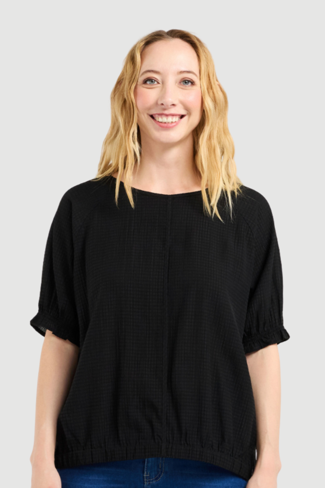 ZAFINA ELLA TOP - BLACK - THE VOGUE STORE