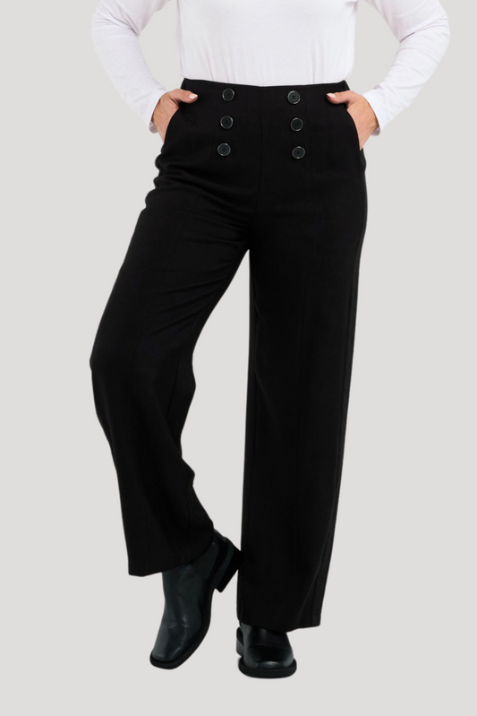 ZAFINA FREYA PANT - BLACK - THE VOGUE STORE