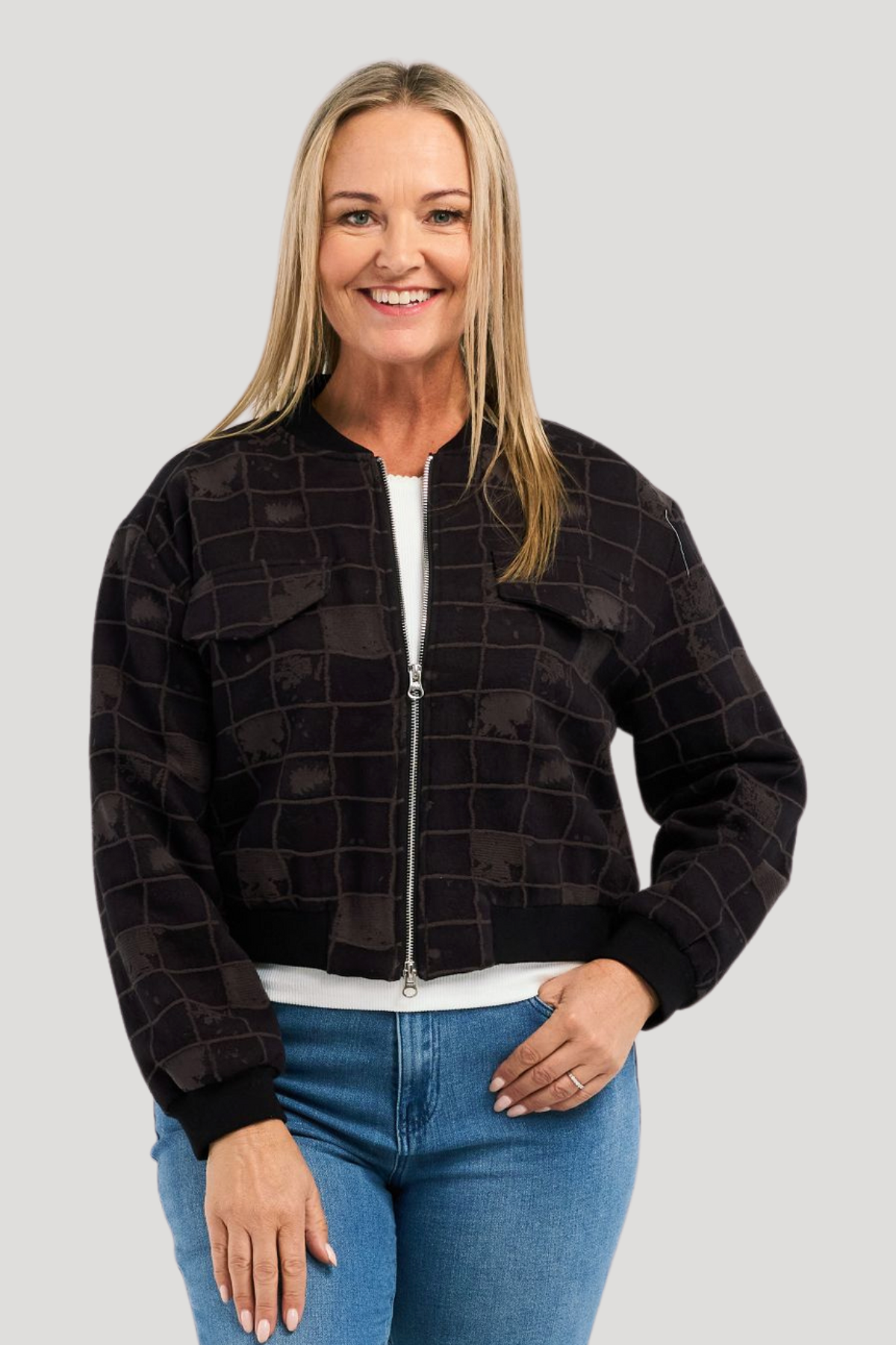 ZAFINA MILA JACKET - BLACK - THE VOGUE STORE