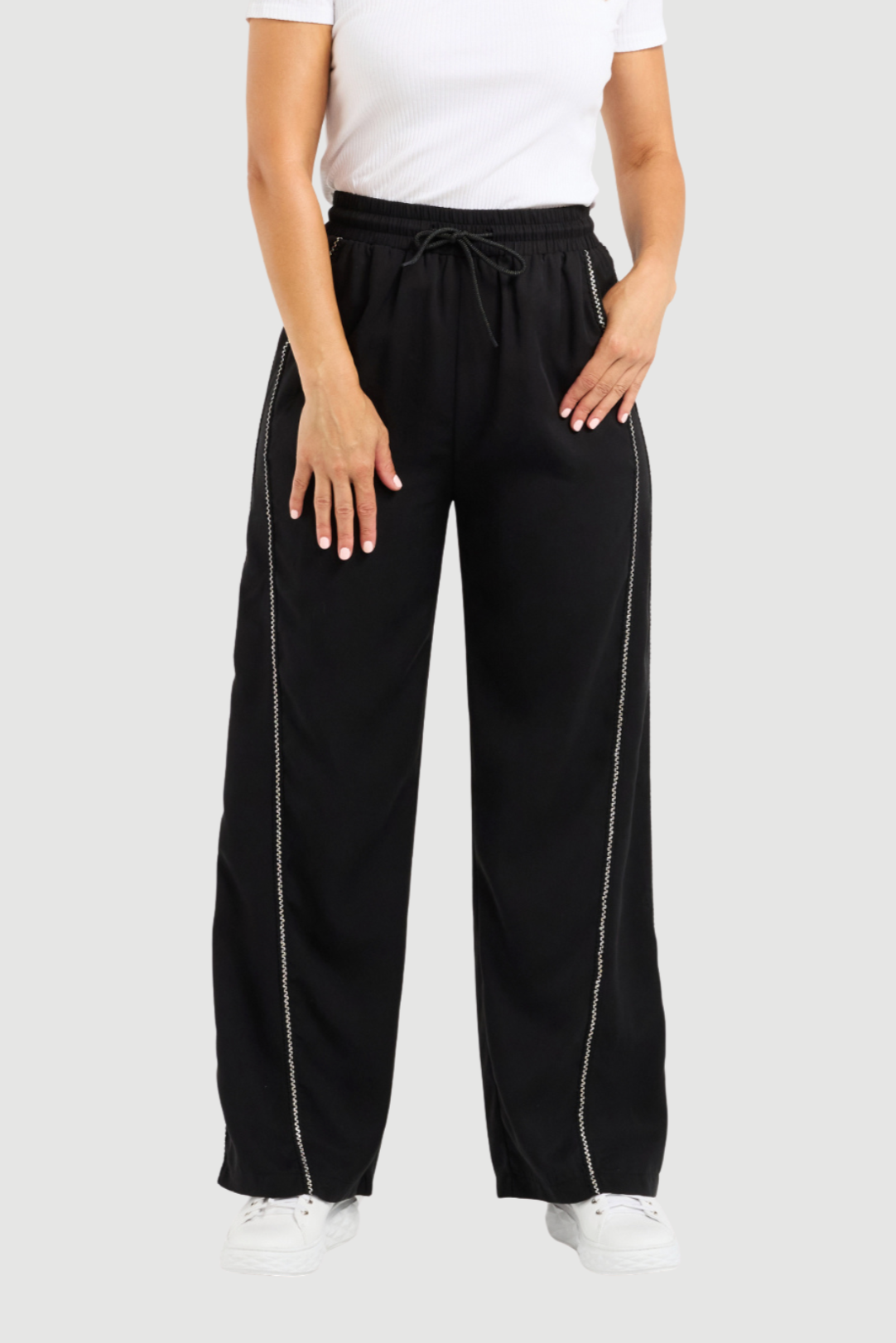 ZAFINA POLLY PANT - BLACK - THE VOGUE STORE
