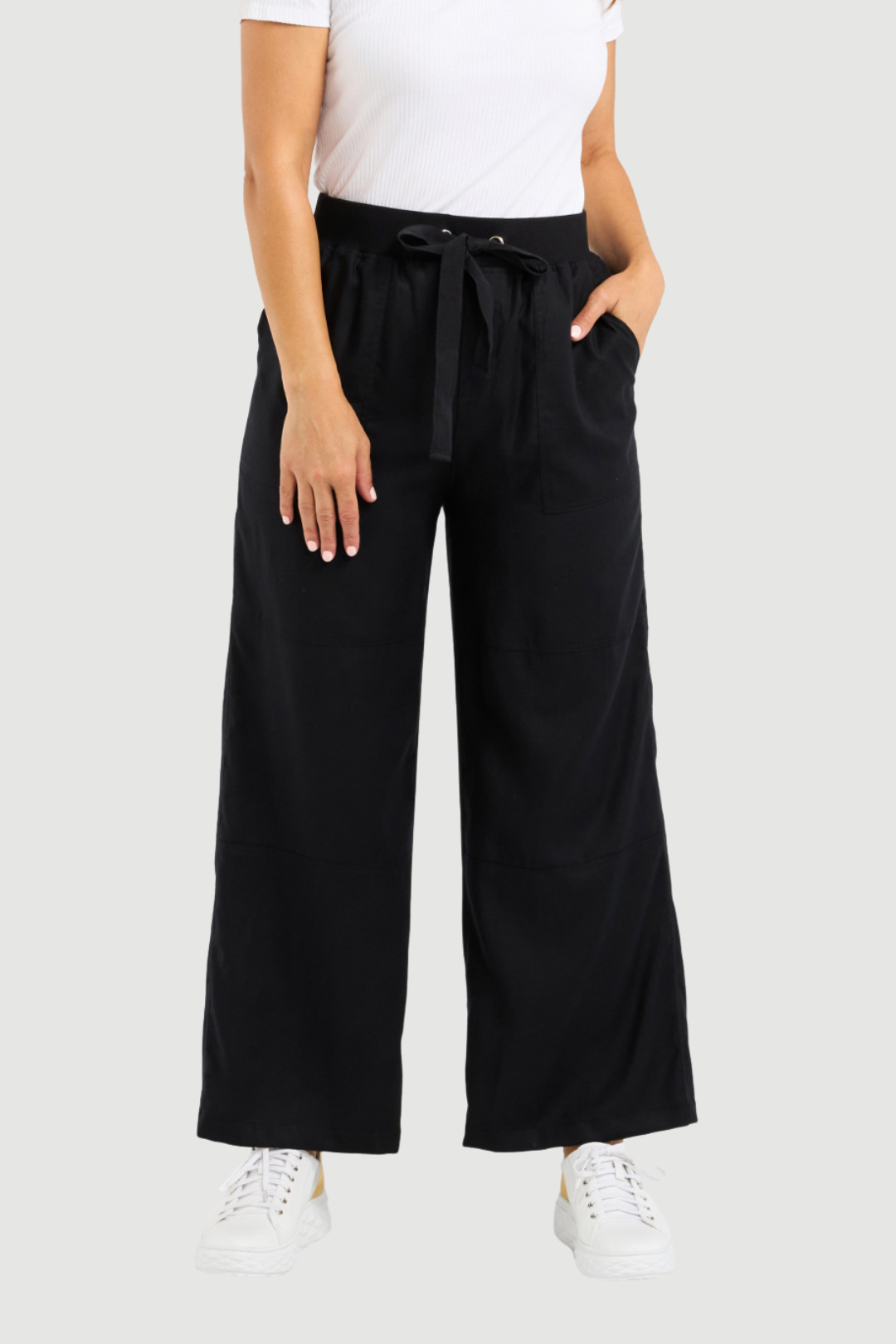 ZAFINA TALLULAH PANT - BLACK - THE VOGUE STORE