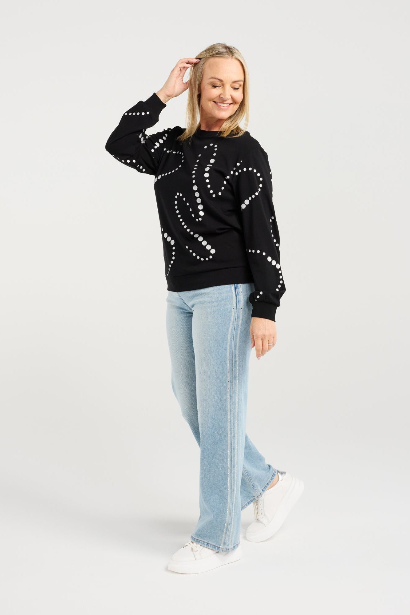 ZAFINA LOUISE JUMPER - BLACK - THE VOGUE STORE