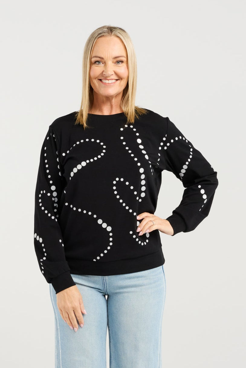 ZAFINA LOUISE JUMPER - BLACK - THE VOGUE STORE