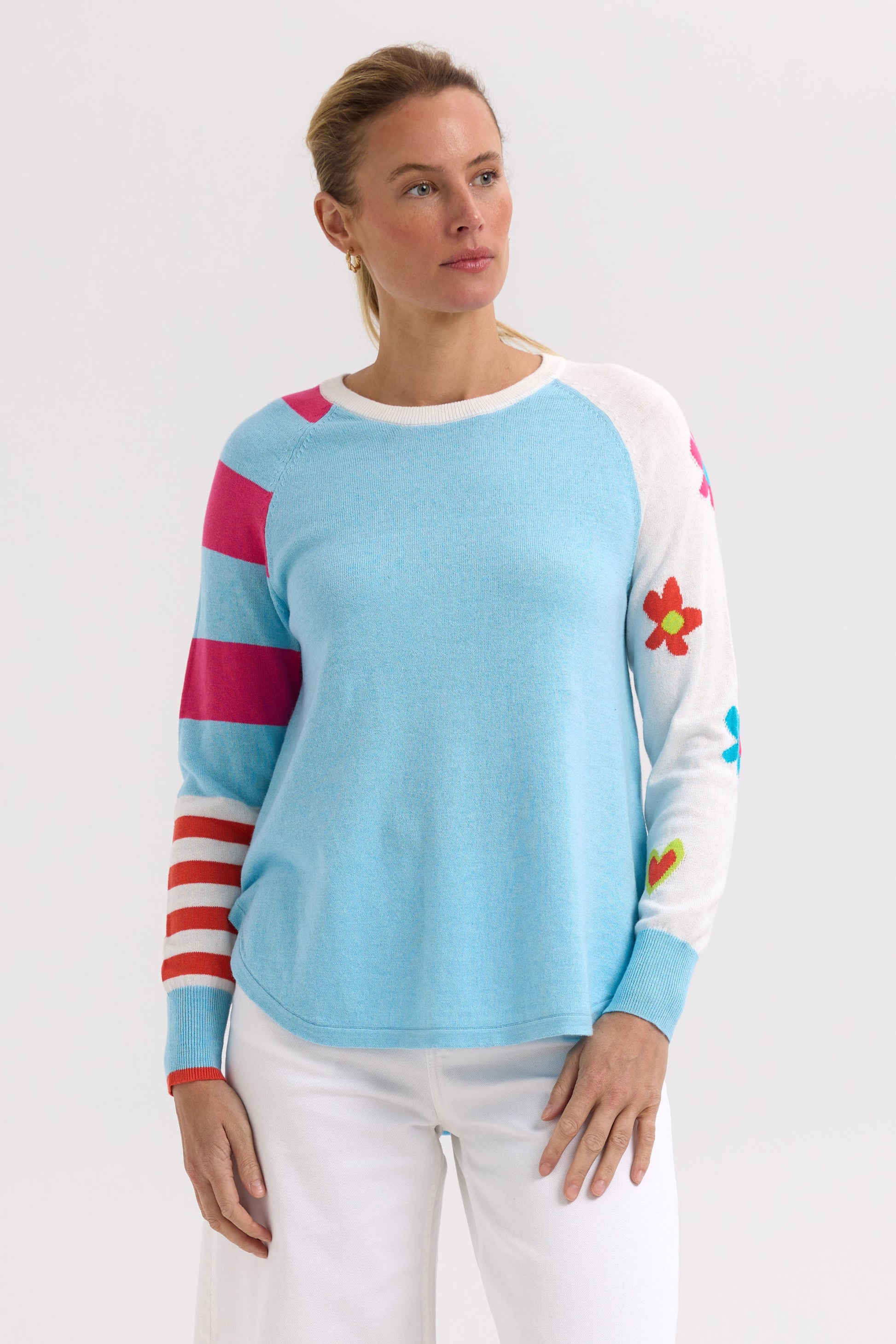 Z&P MY HAPPY JUMPER - AQUA - THE VOGUE STORE