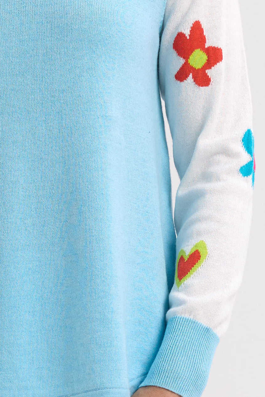 Z&P MY HAPPY JUMPER - AQUA - THE VOGUE STORE