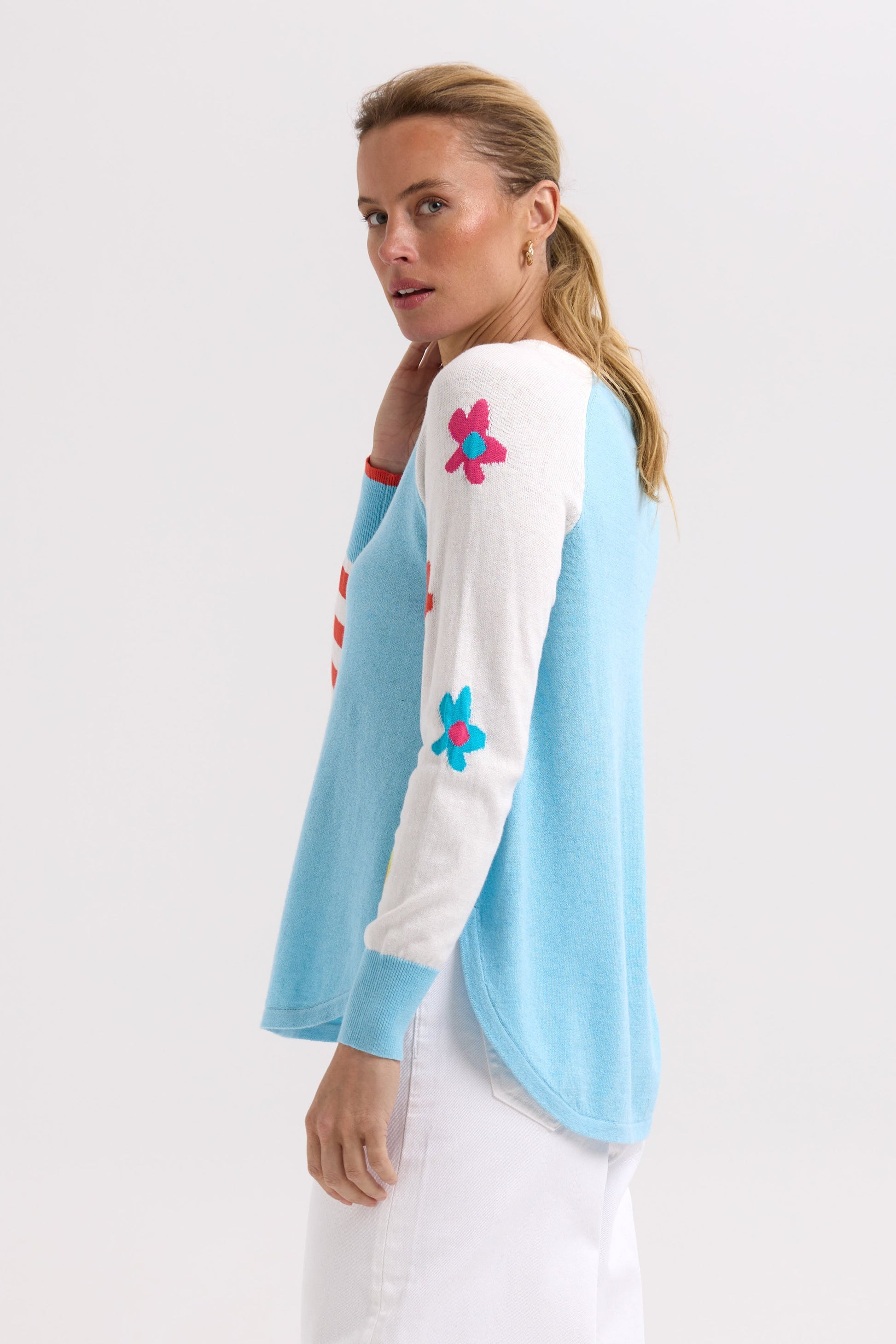 Z&P MY HAPPY JUMPER - AQUA - THE VOGUE STORE