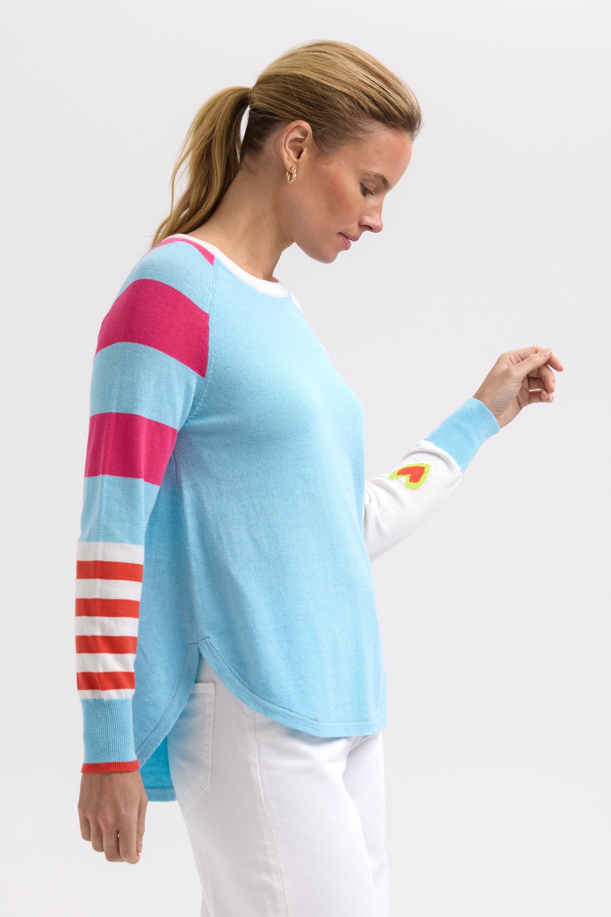 Z&P MY HAPPY JUMPER - AQUA - THE VOGUE STORE