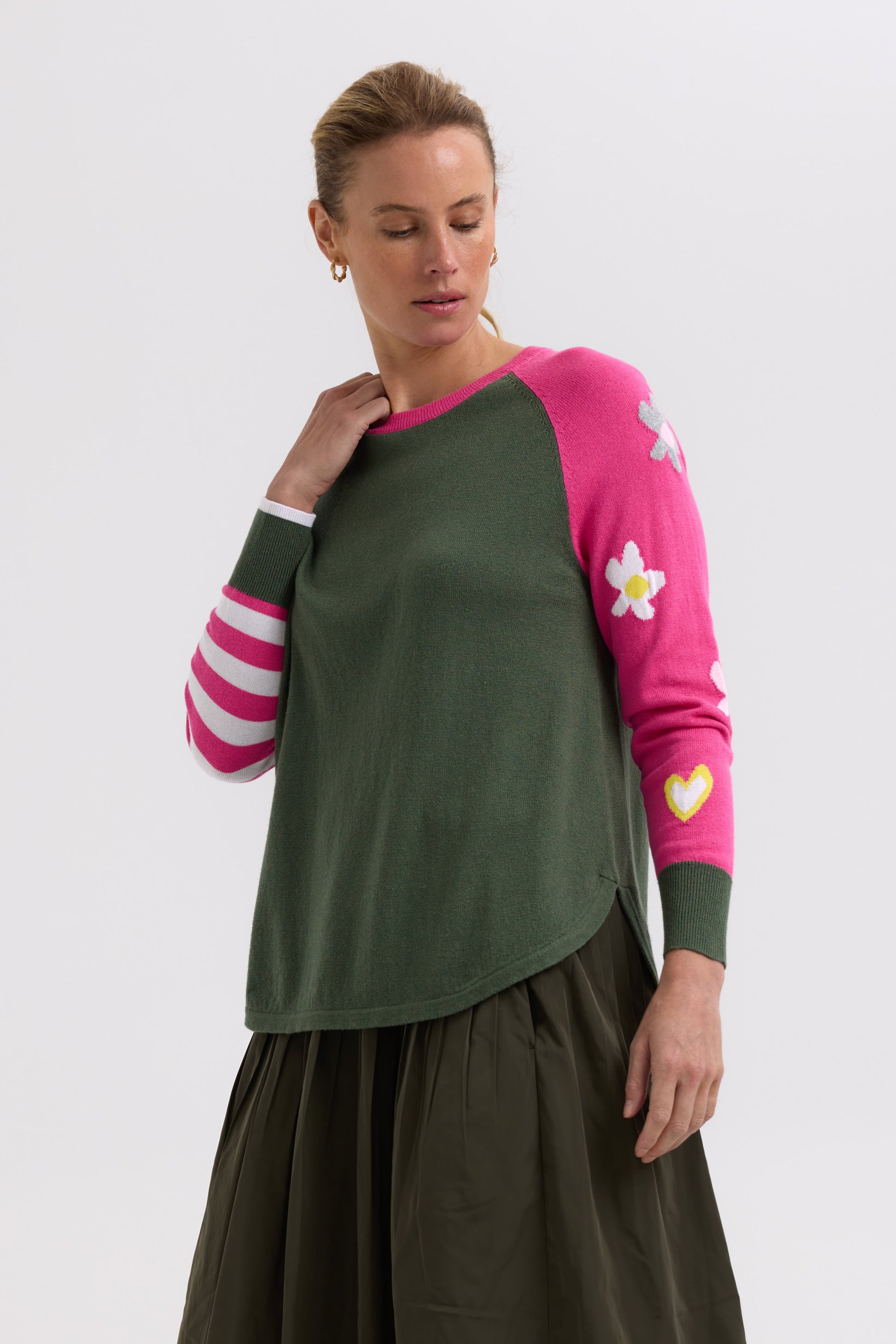 Z&P MY HAPPY JUMPER - KHAKI - THE VOGUE STORE